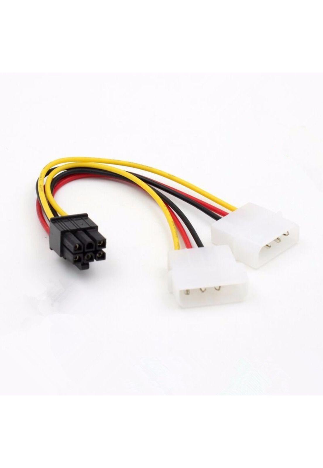 Cable Adaptador Corriente Tarjeta Video Molex M Pci 6 Pin H-1