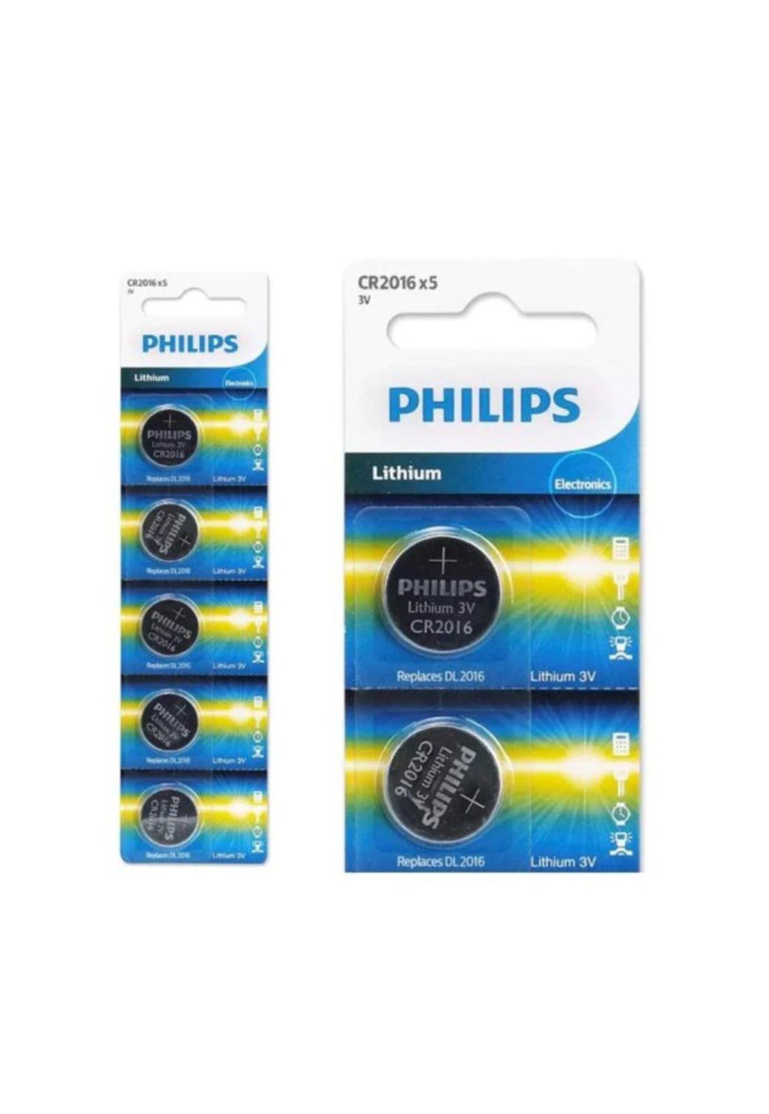 Pila Bateria Boton CR2016 Philips Pack 5u-0