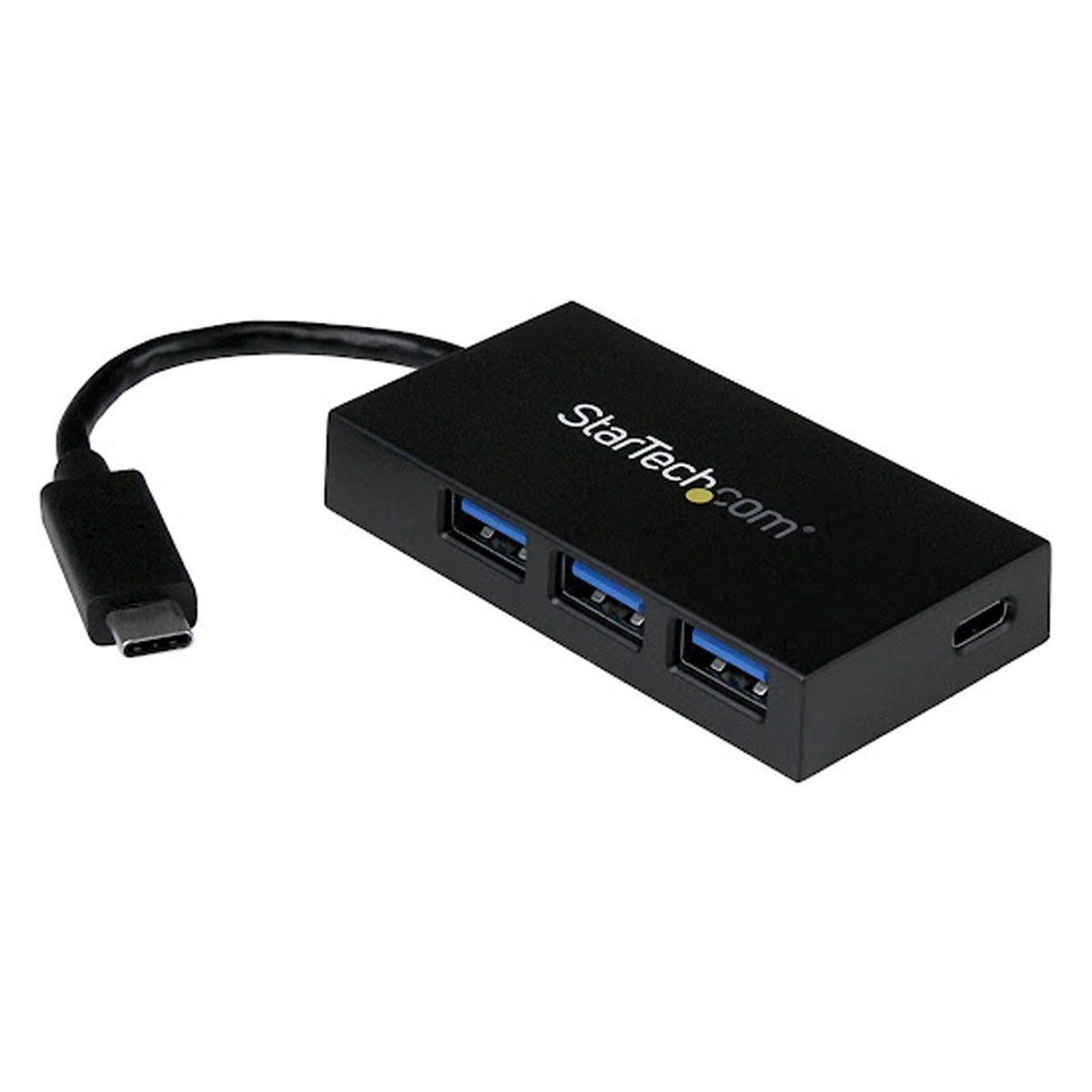 HUB USB-C A USB-A X3 USB-C Carga Startech-0