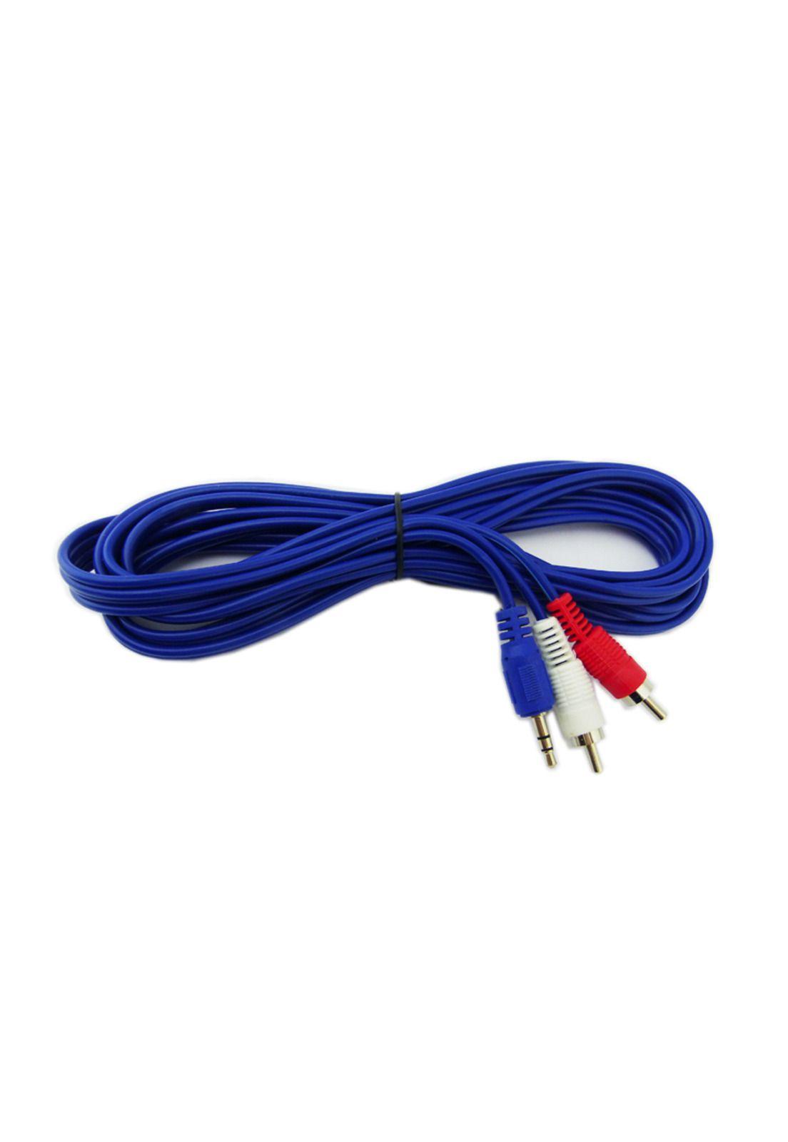 Cable Audio Extension 2x1 Rca 3.5mm 3mts RST-0
