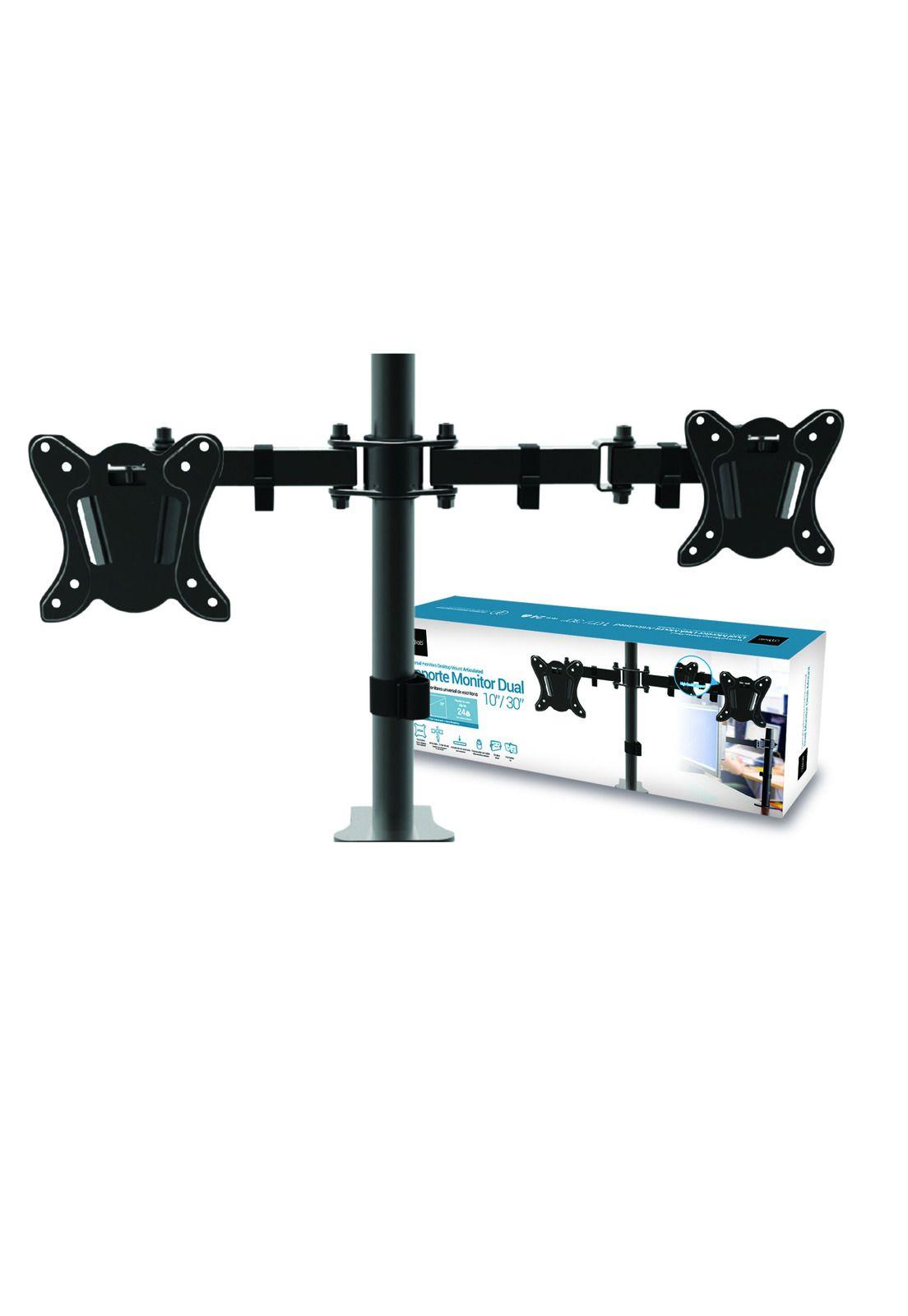 Soporte Dual Monitor Pantalla 10-30" 24k Microlab-0