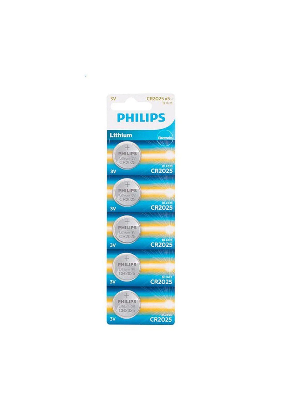 Pila Bateria Boton CR2025 Philips Pack 5u-0