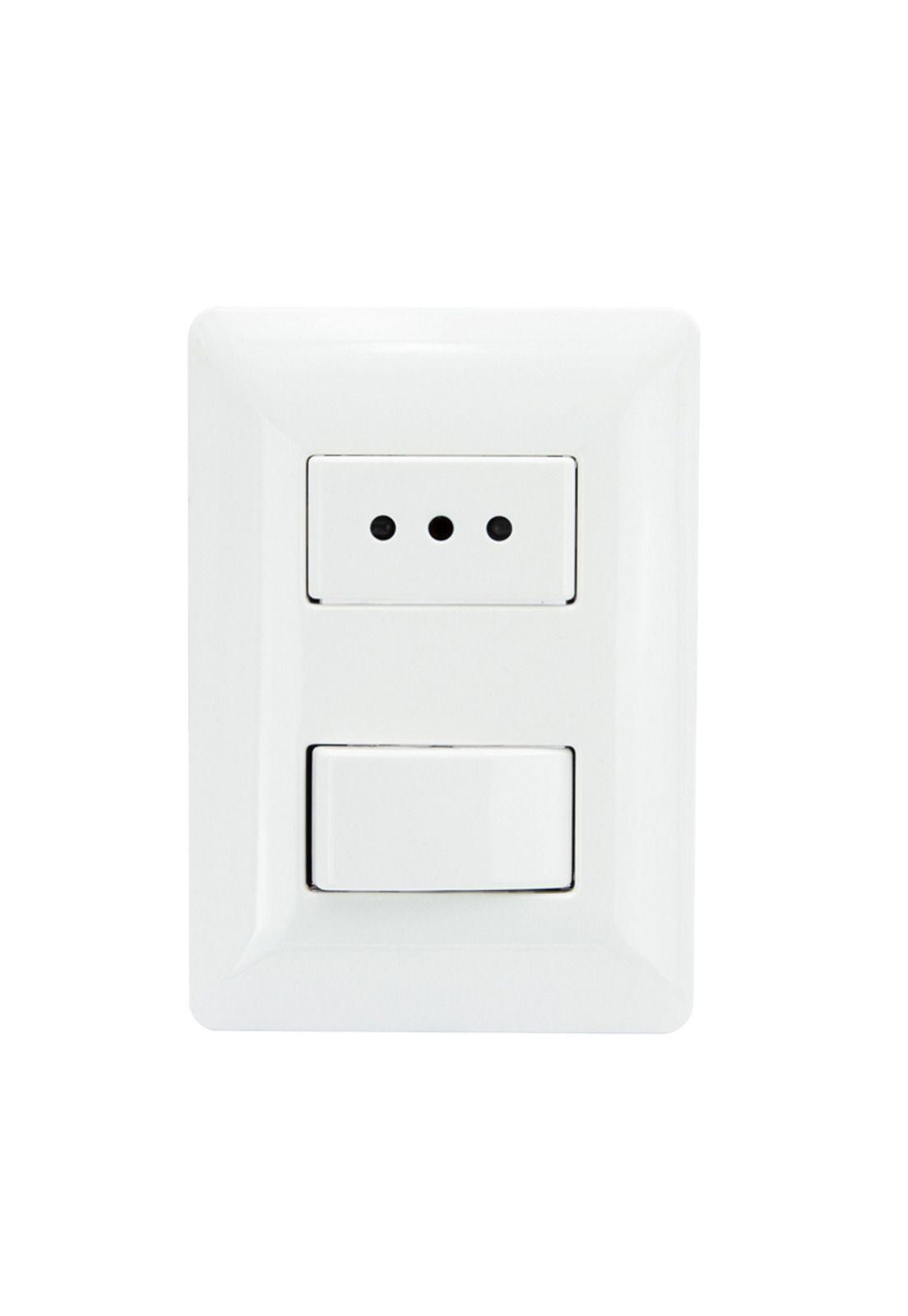 Interruptor Pared Embutido Con Enchufe Philco-0