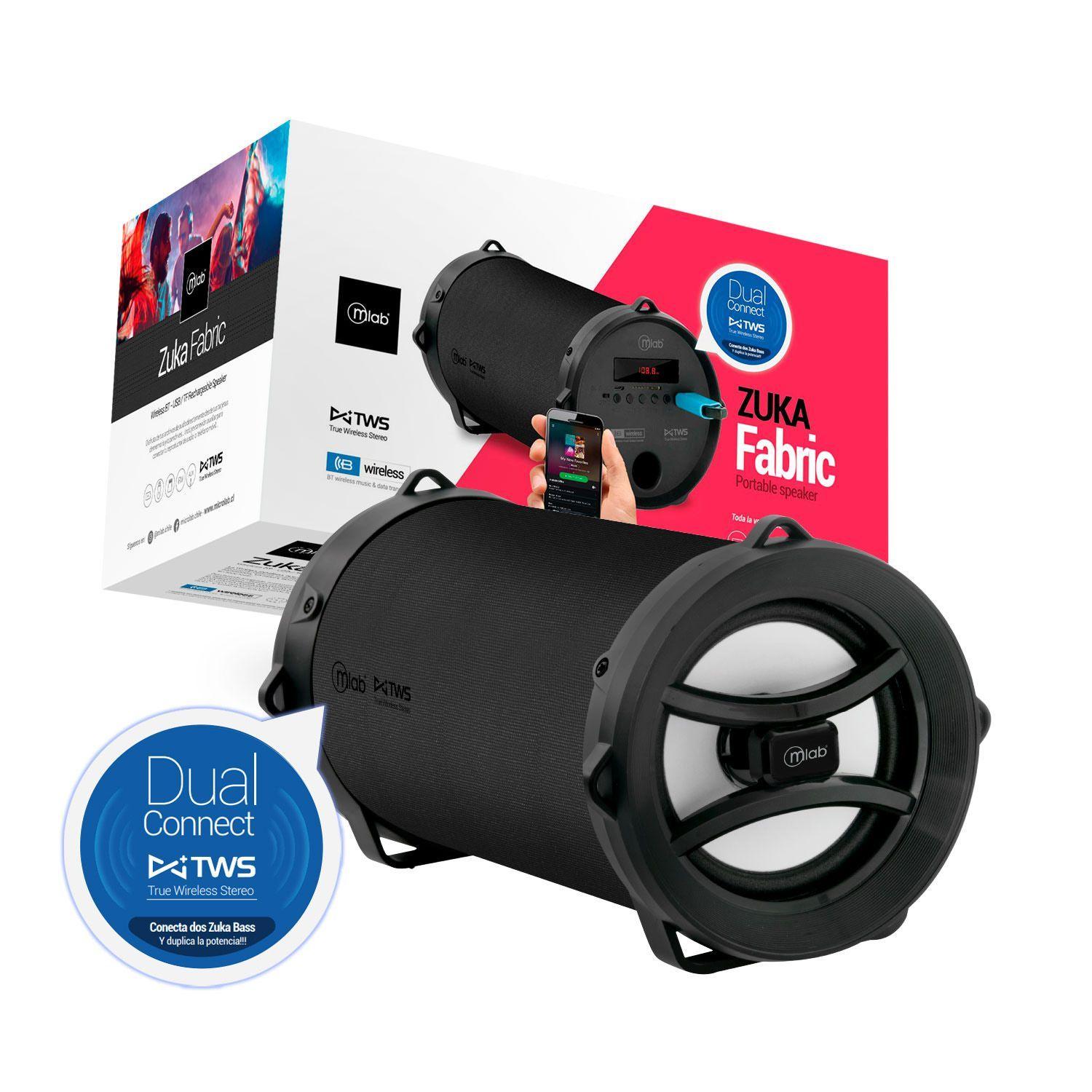 Parlante Bluetooth Portatil Microlab Zuka-Bass Fabric-2