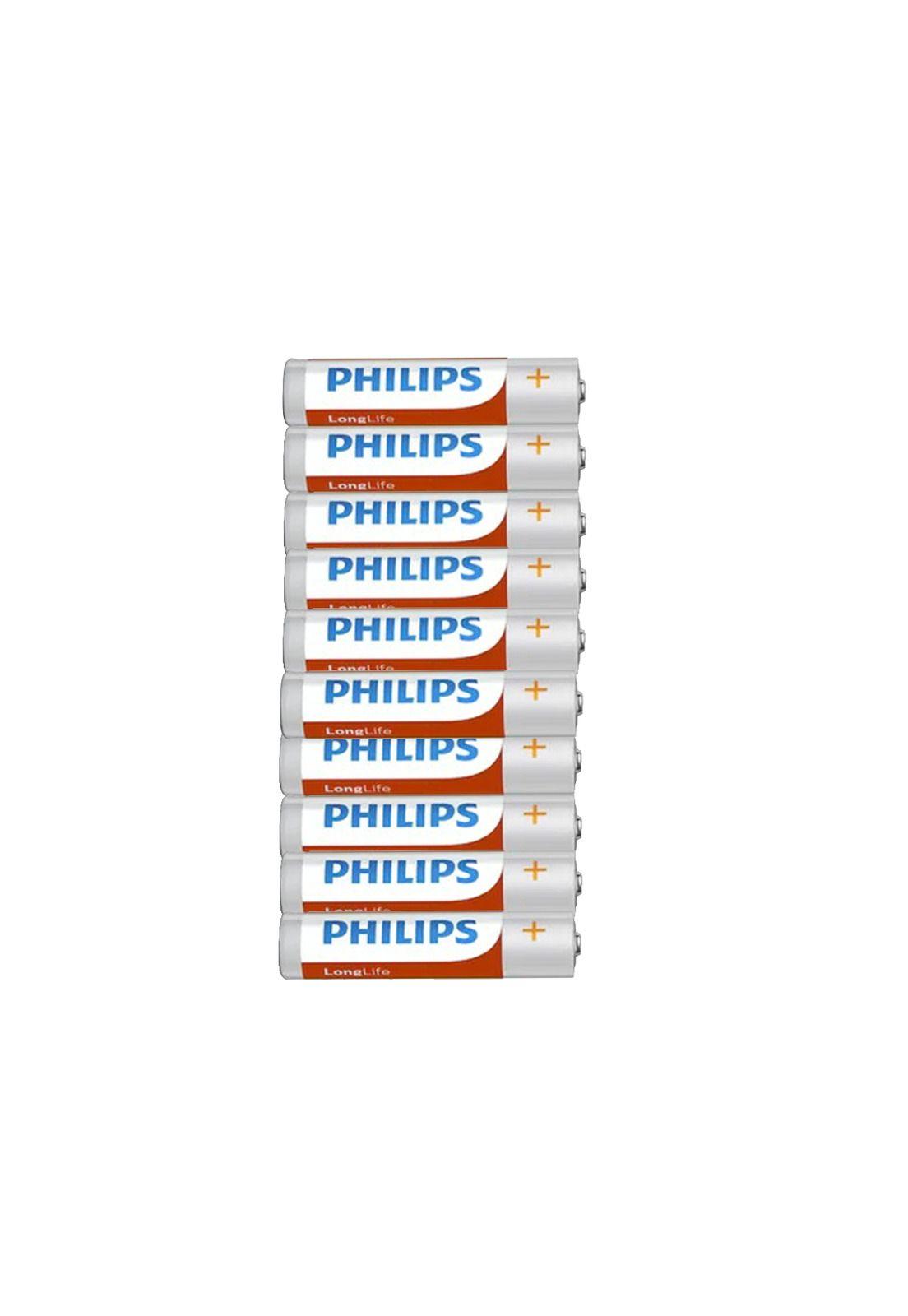 Pila Bateria ZnCl2 Philips AAA Pack 10u-0