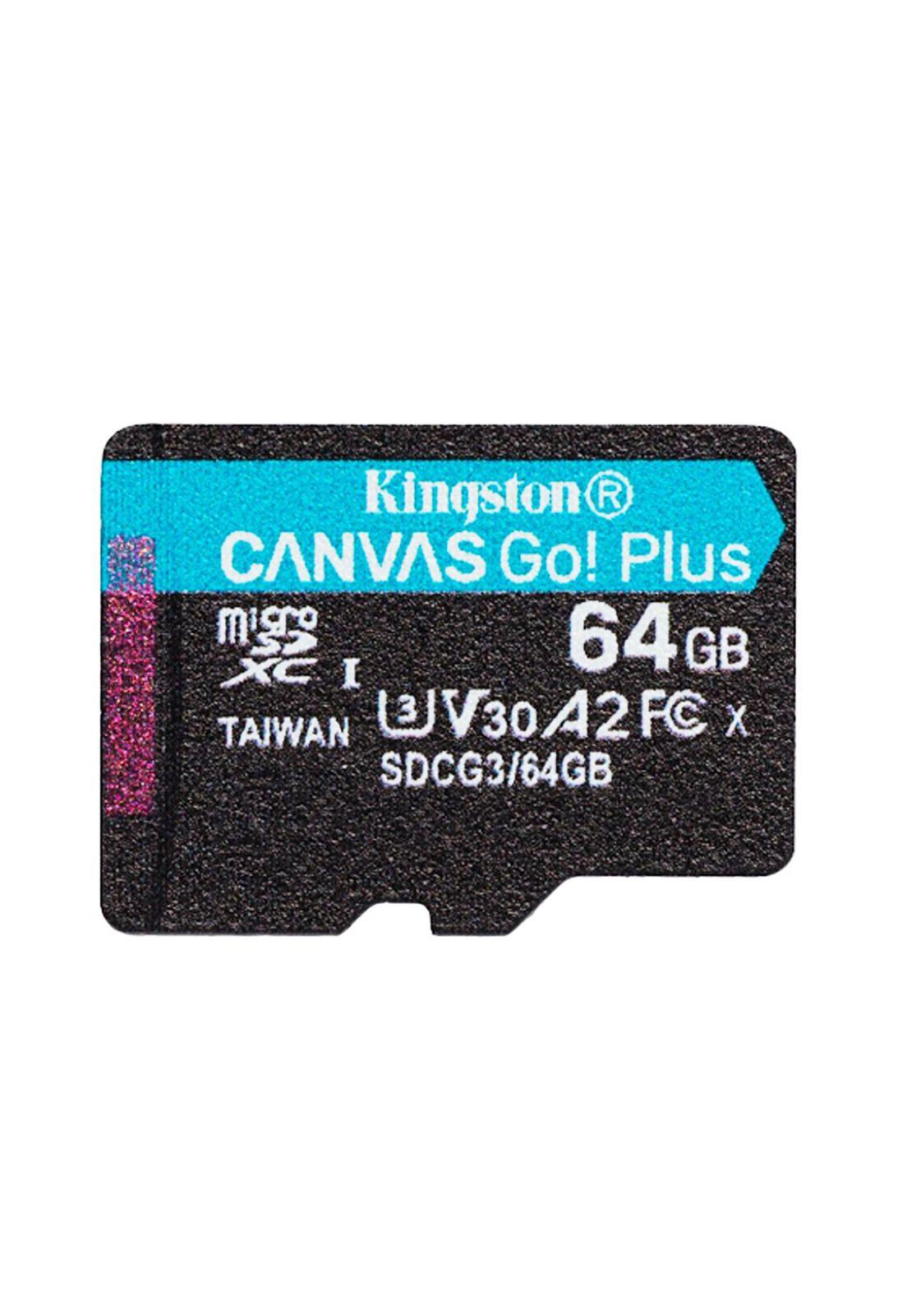 Tarjeta Micro SD XC V30 64GB Kingston Canvas Go Plus-0