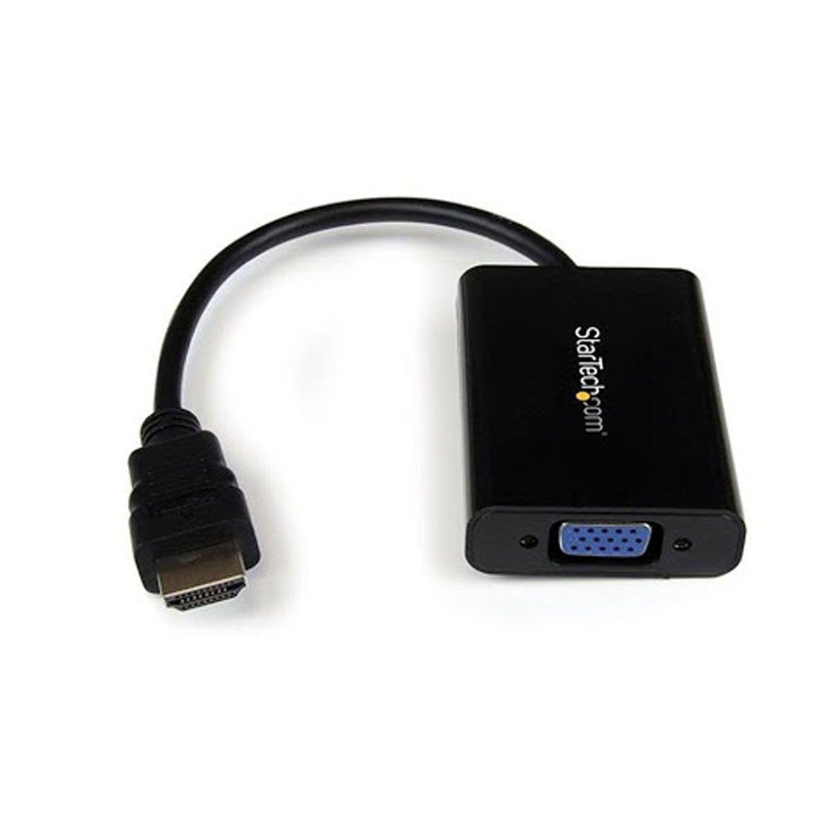 Adaptador HDMI VGA Video Audio Startech HD2VGAA2-0