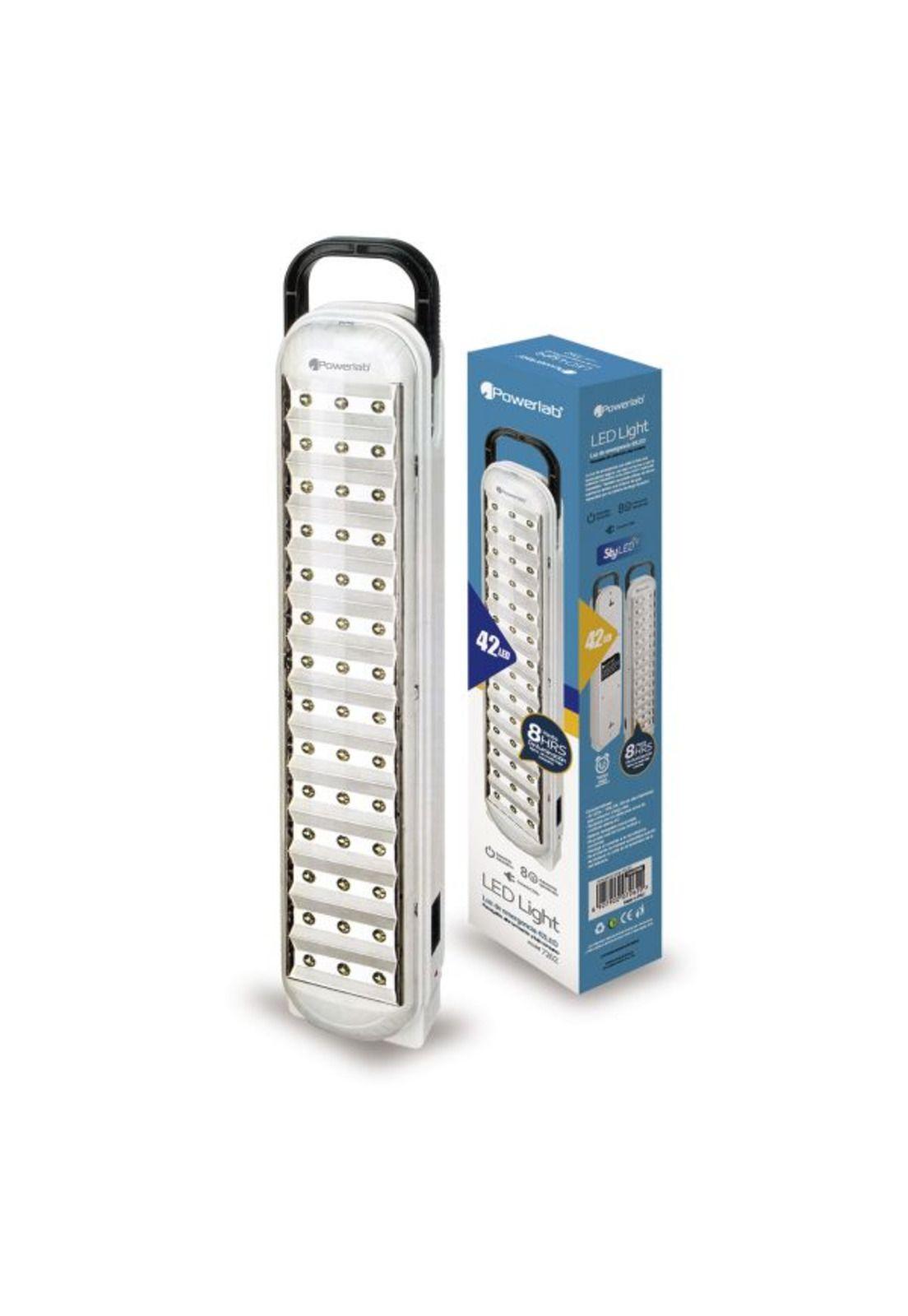 Lampara Luz Emergencia Recargable 42 Led Powerlab-1