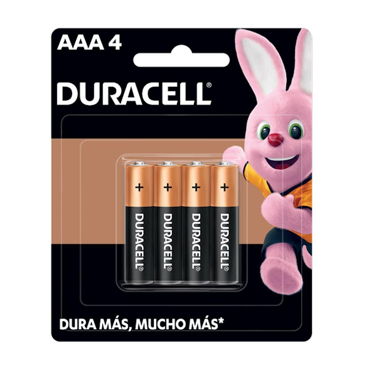 Pila Alcalina AAA Duracell Blister 4 Unidades-0