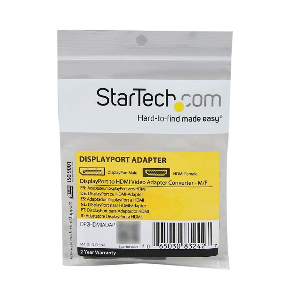 Adaptador Video Audio DP Display Port M HDMI H Startech-2