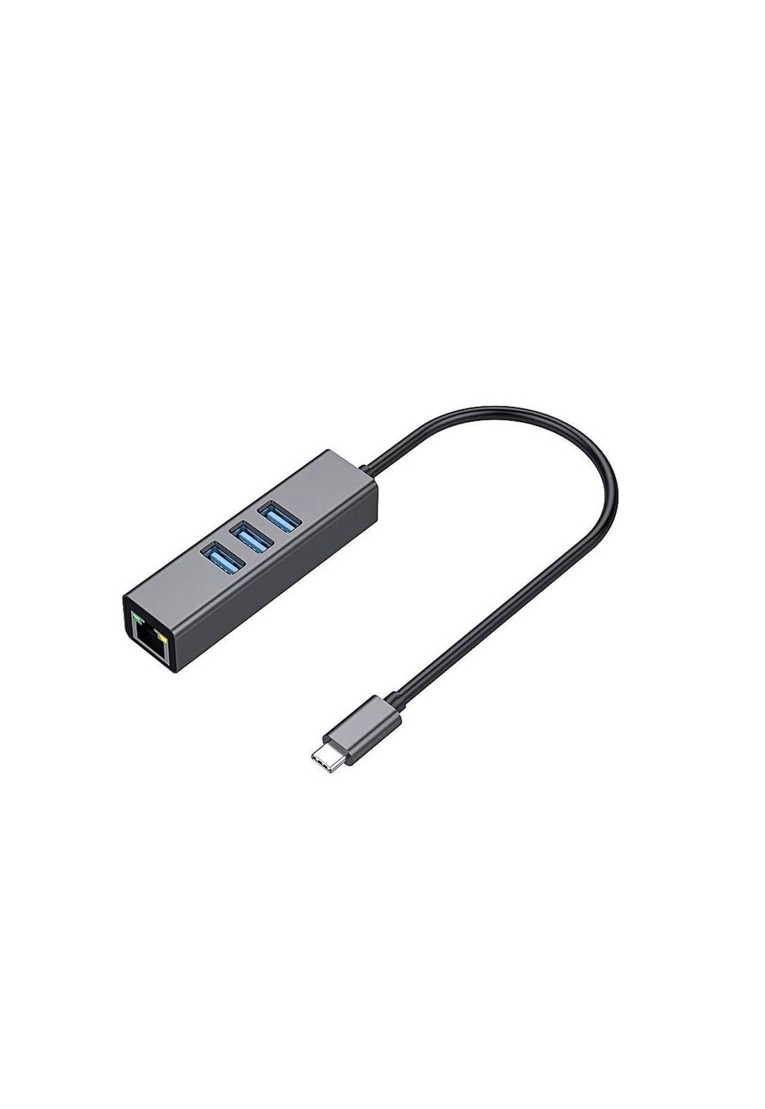 Adaptador Tarjeta Red Lan Usb C 3.1 Gigabit Hub Usb 3.0 3p-0