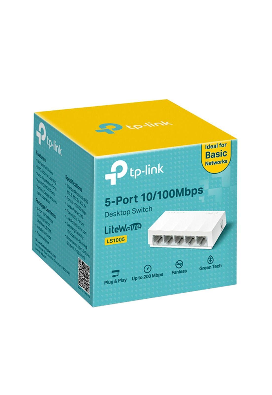 Switch 5 Bocas Puertos 10/100Mbps TP-Link Litewave LS1005-1