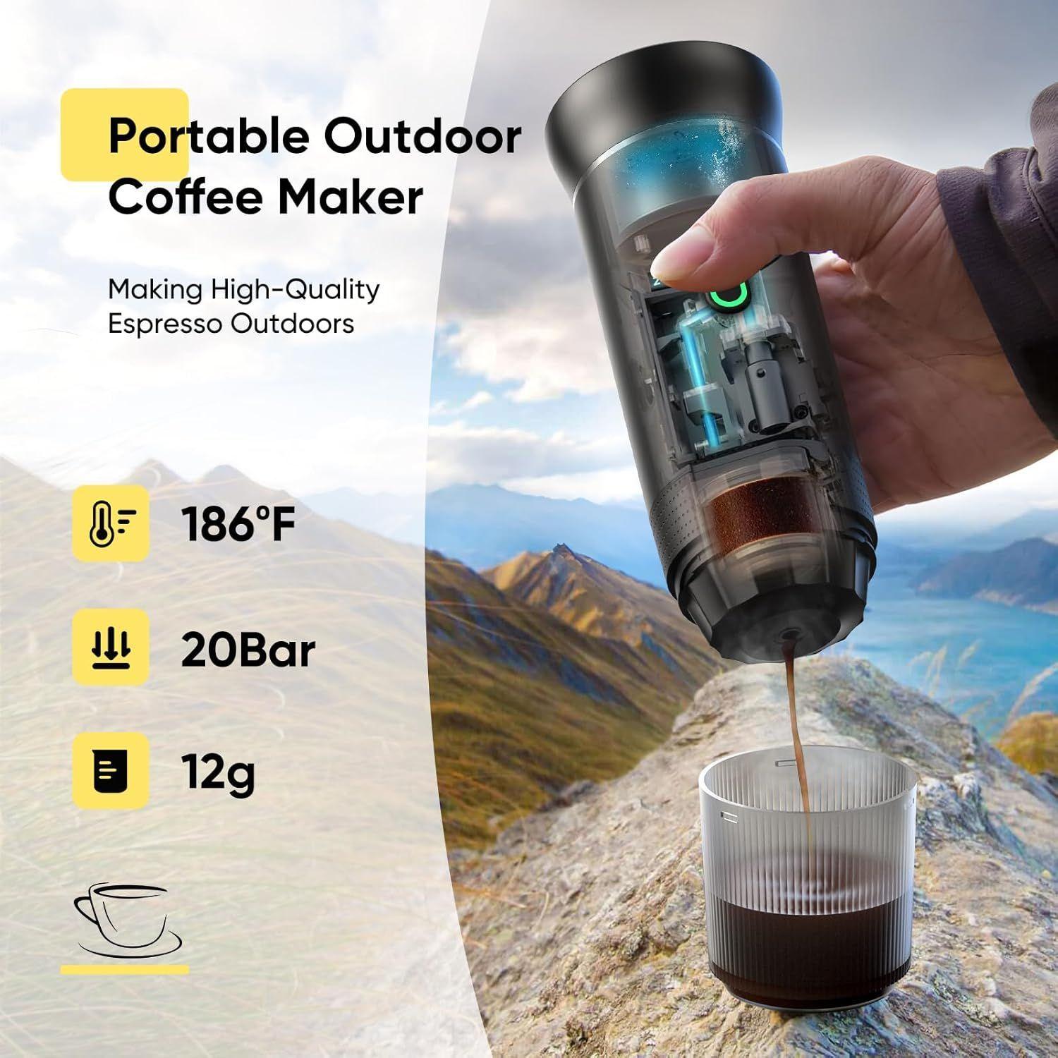 Maquina de Café Expresso Portatil 3 en 1 - Recargable por USB y compatible con Capsulas-4