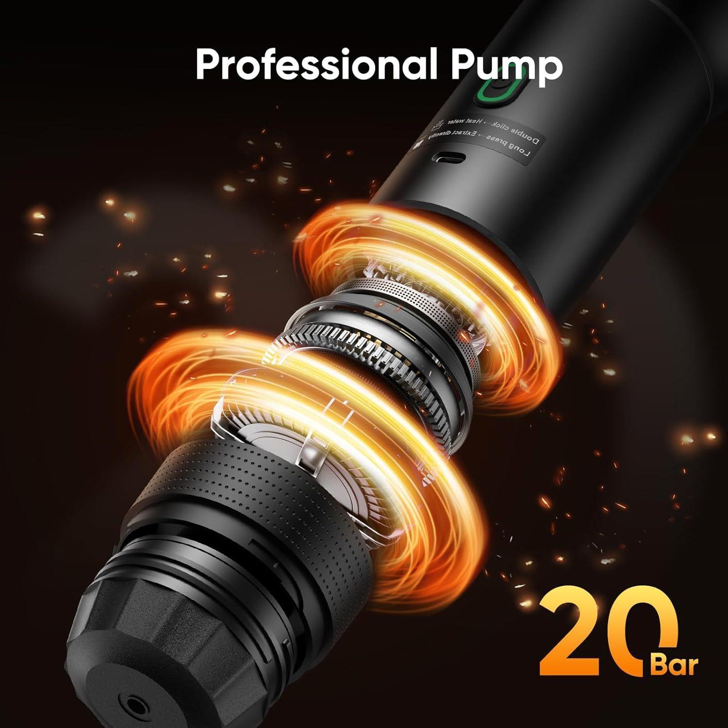 Maquina de Café Expresso Portatil 3 en 1 - Recargable por USB y compatible con Capsulas-6