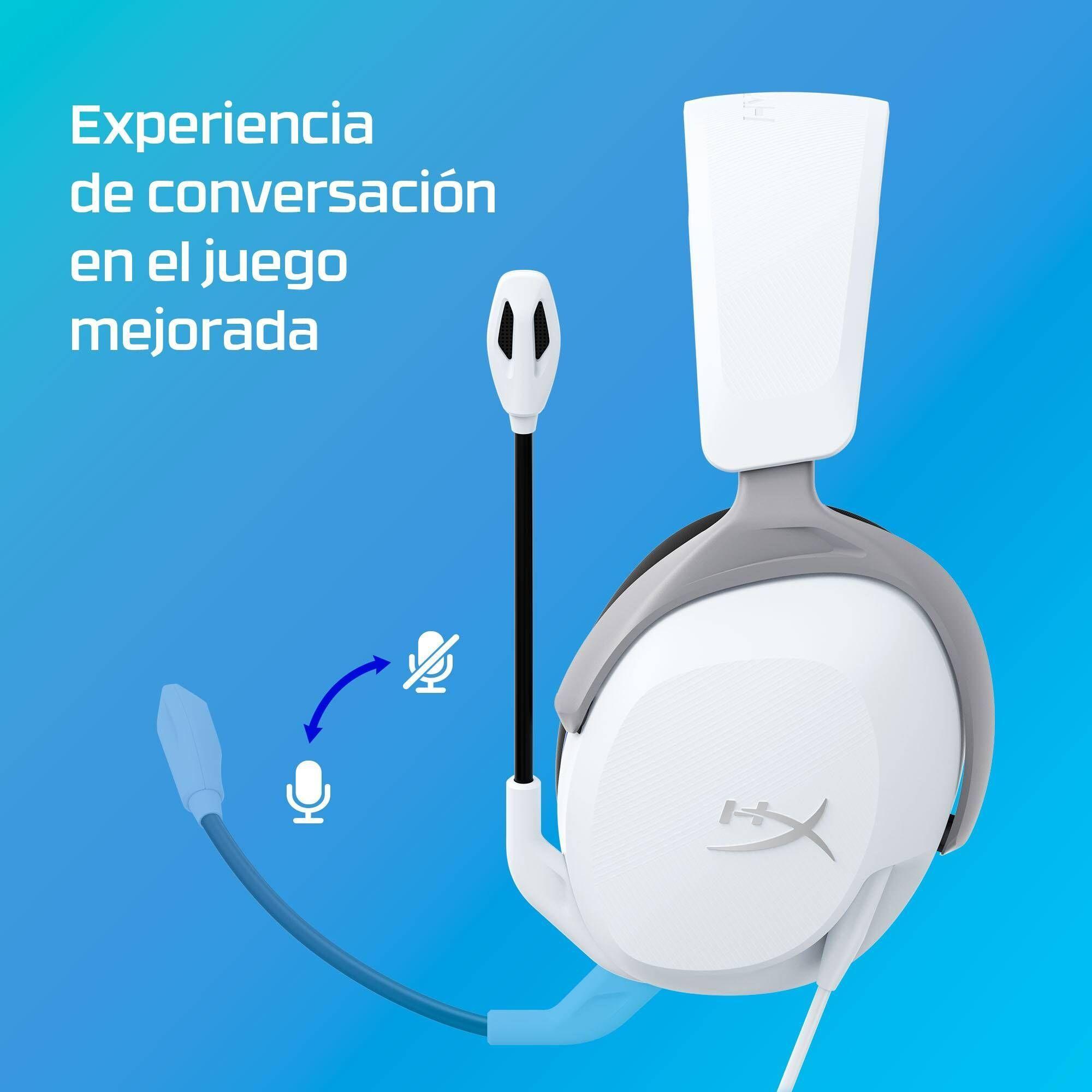 Audifonos Gamer Hyperx Cloud Stinger 2 Blanco Play 5 4-6