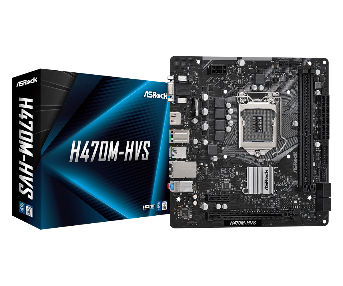 Placa Madre Asrock H470m-Hvs socket 1200-0