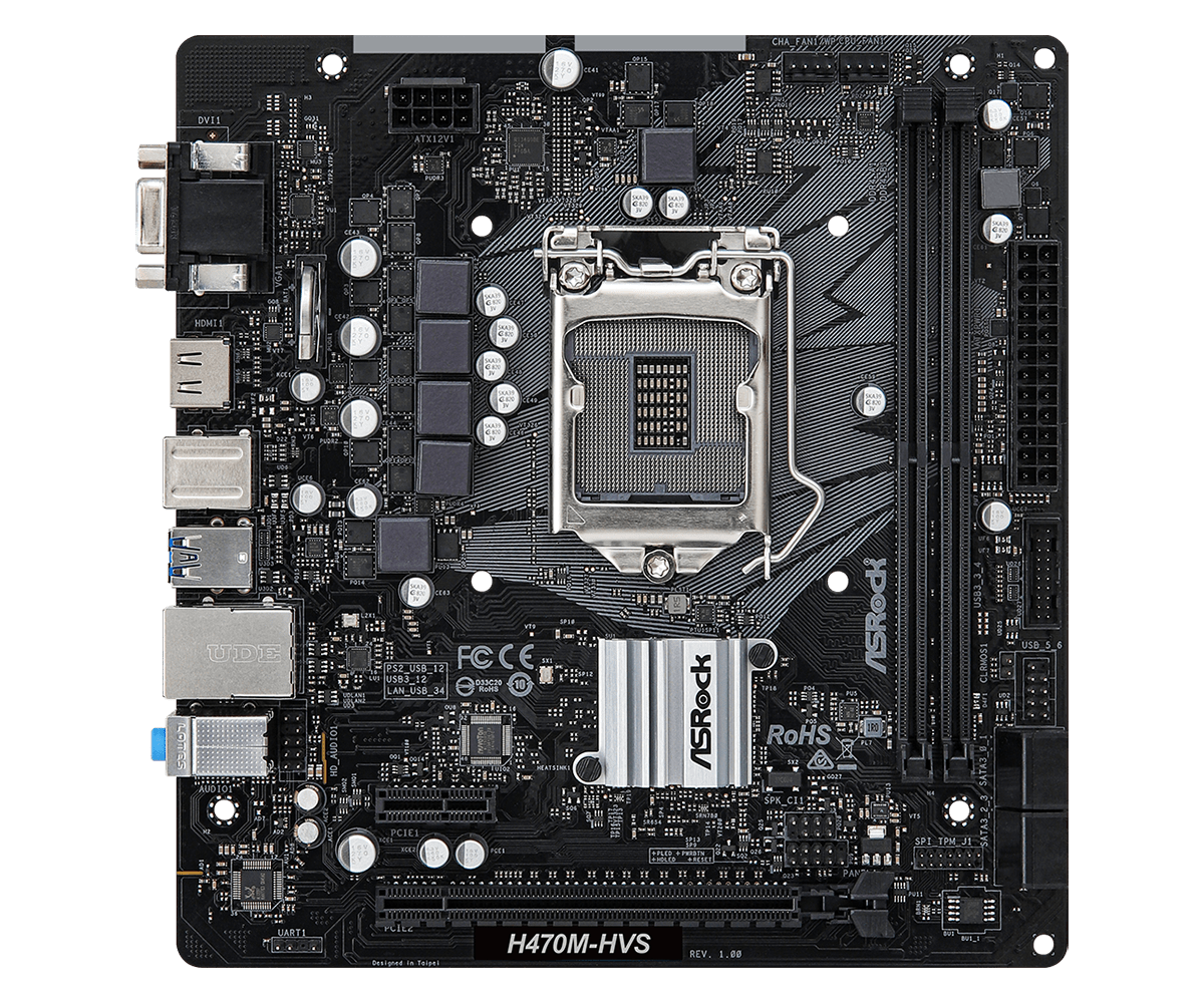 Placa Madre Asrock H470m-Hvs socket 1200-1