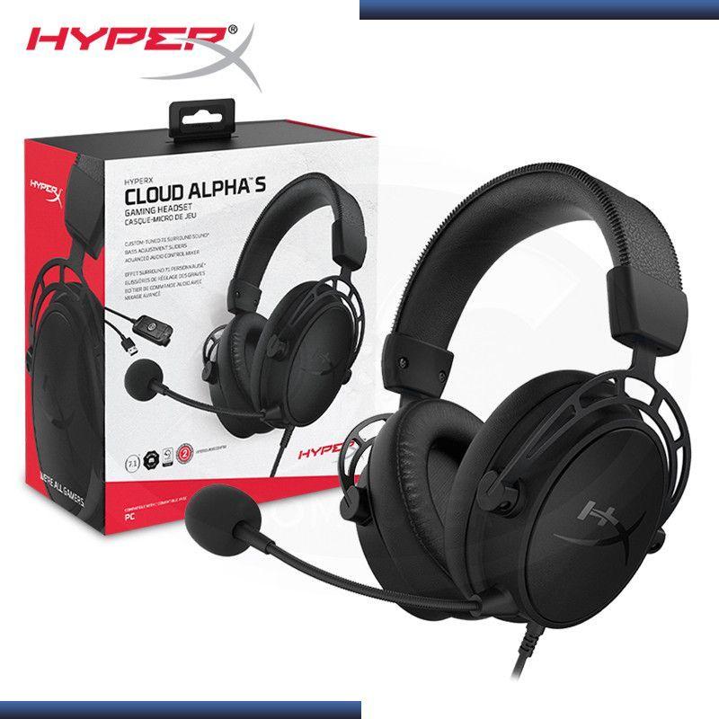 Audífono Gamer Hyperx Cloud Alpha S Black Sonido 7.1 Color Negro-0
