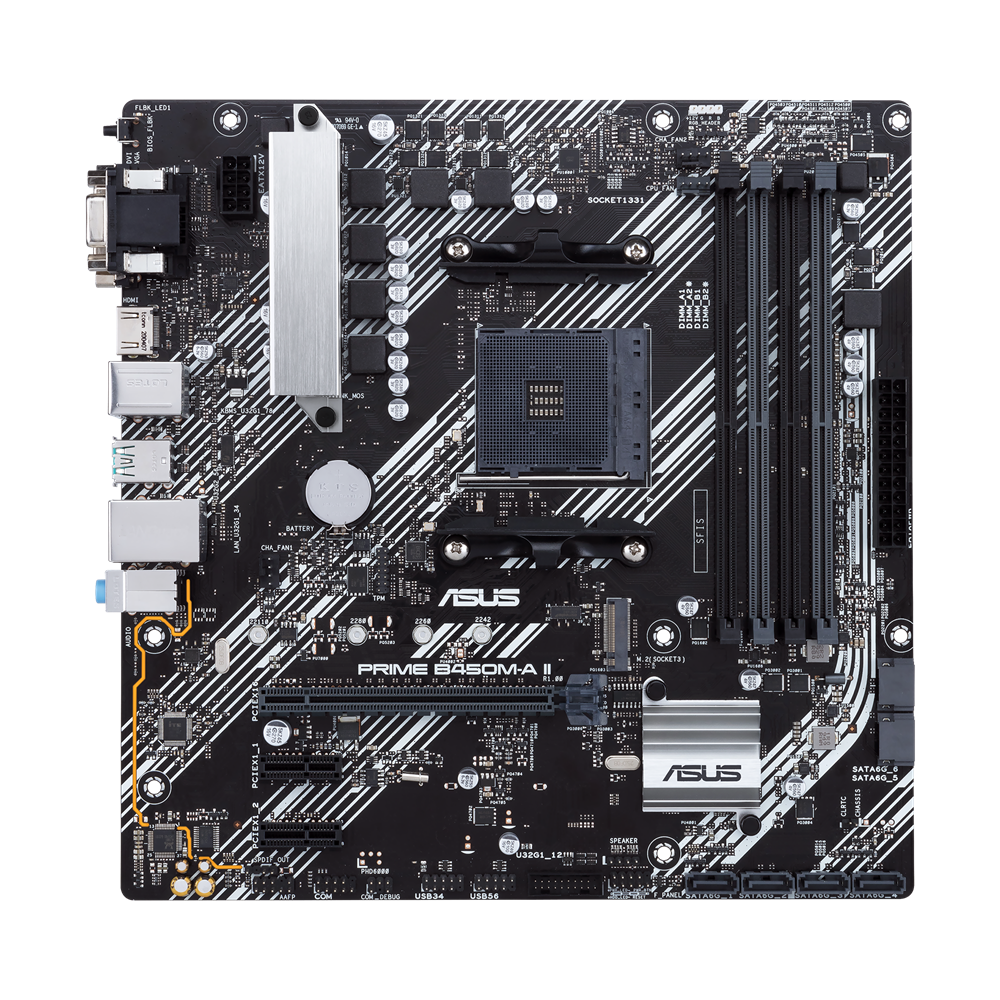 Placa Madre Asus Prime B450m-A Ii Socket Am4-1