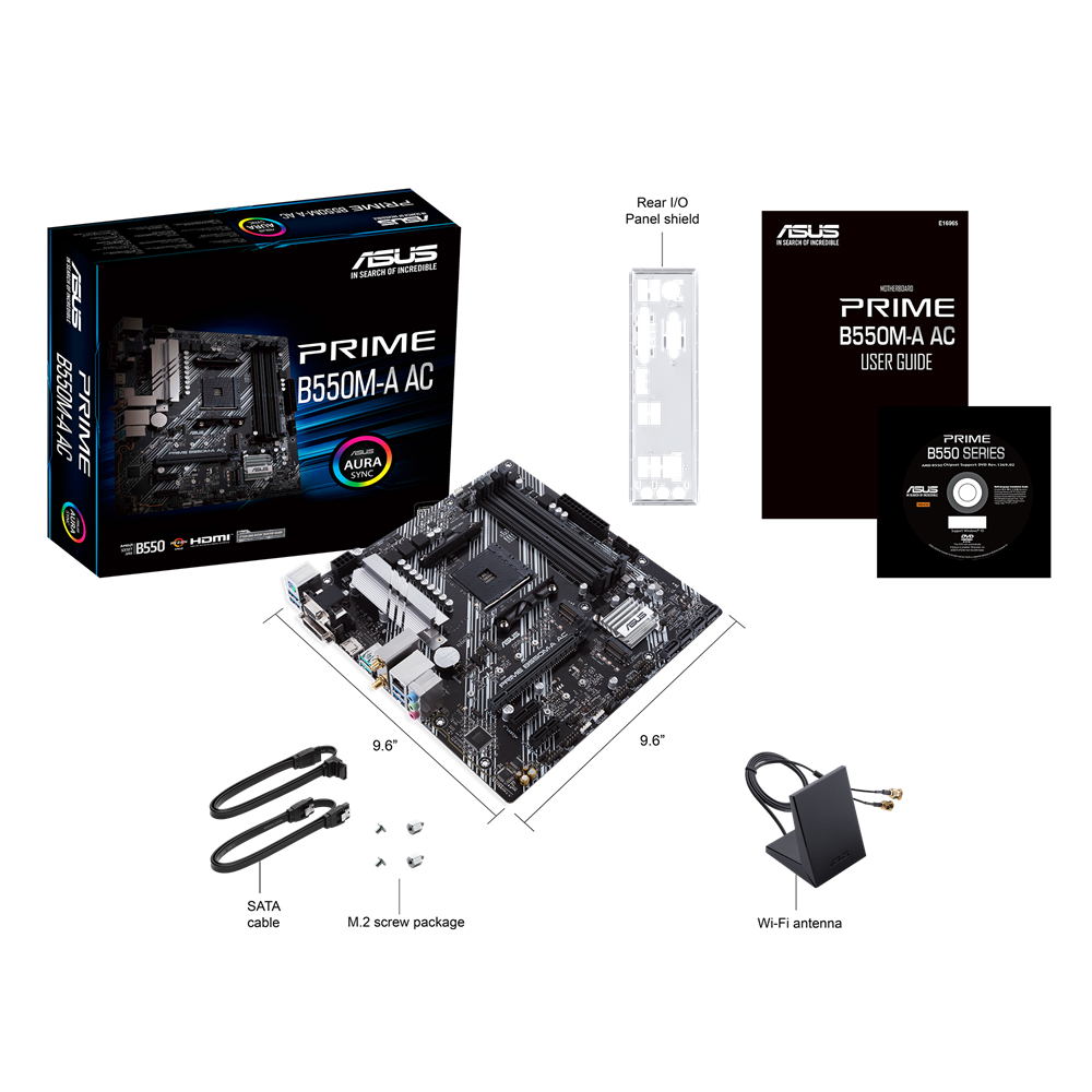 Placa Madre Asus Prime B550m-A Ac Socket Am4-4