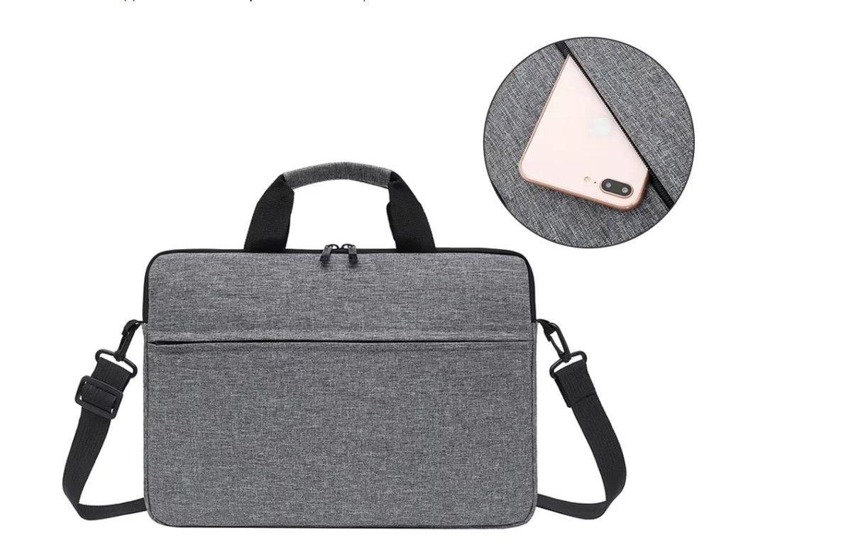 Funda Maletin Para Notebook 13 - 15.6 Pulgadas Color Gris-5