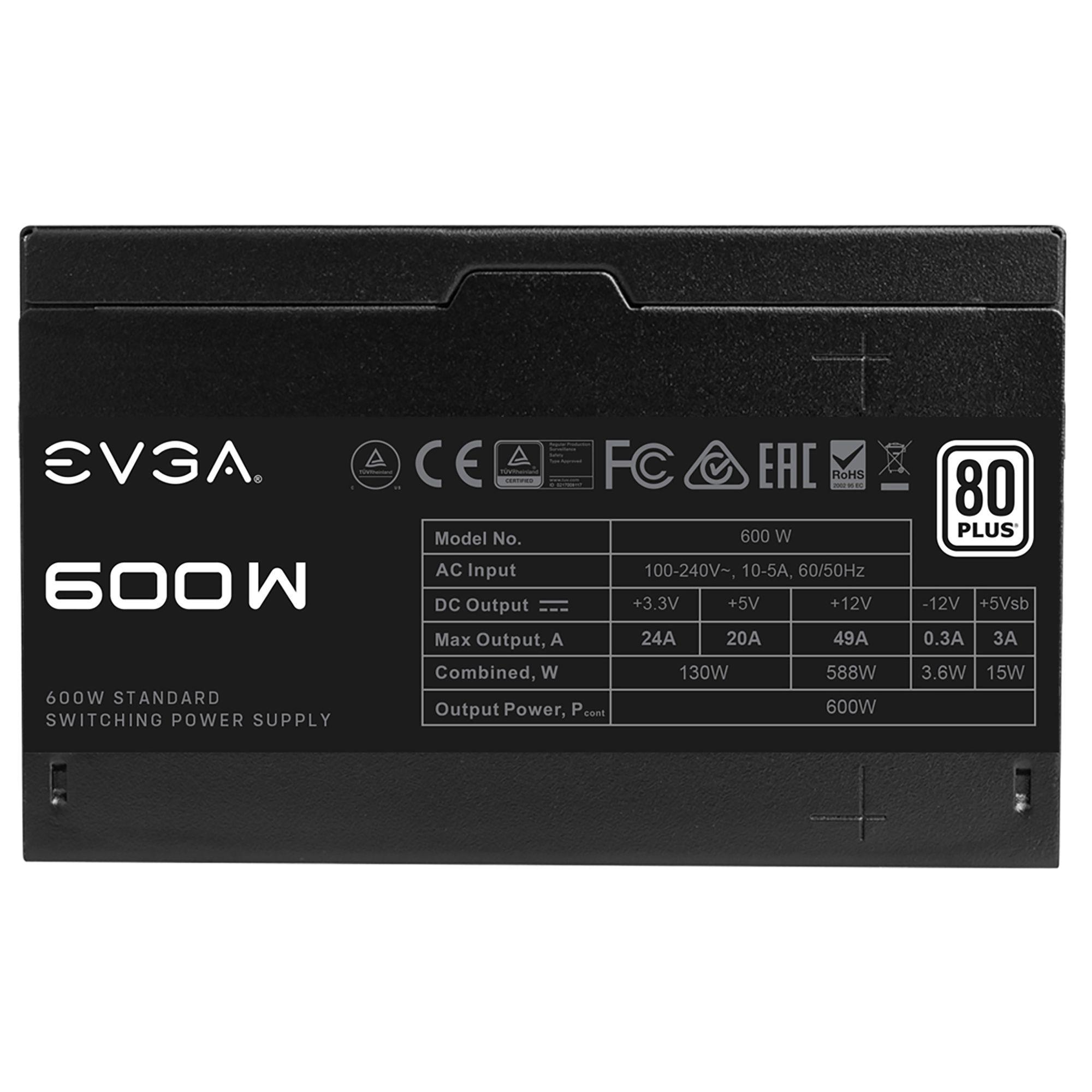 Fuente de Poder Evga 600W 80 Plus  -2