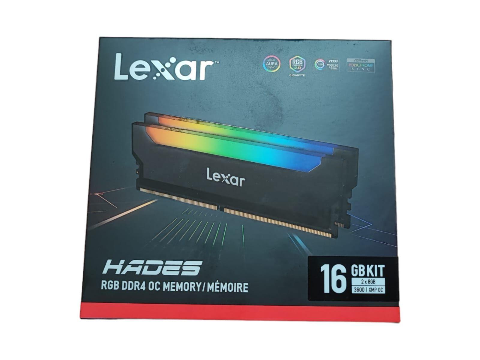 Kit De Memoria Ram Lexar Hades Ddr4 (2x8) 16 Gb 3600 Mhz Rgb-3