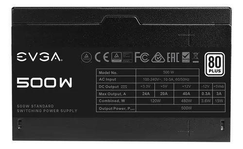 Fuente De Poder Evga 500 Watt W1 80 Plus Certificada-3