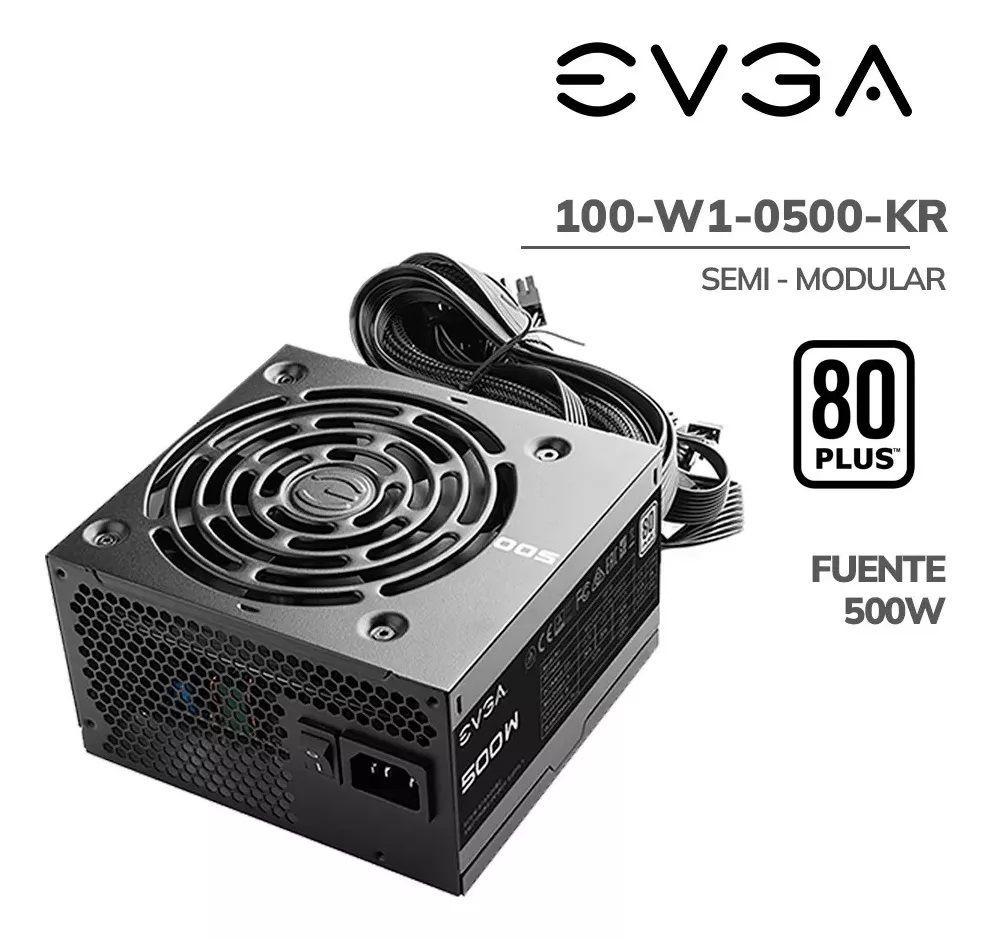 Fuente De Poder Evga 500 Watt W1 80 Plus Certificada-2