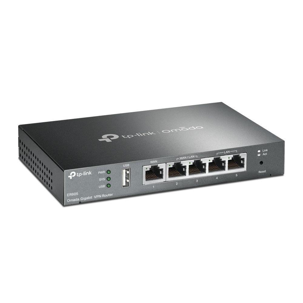 Router Gigabit Vpn Omada Er605 Hasta 4 Puertos Wan, 1 Usb-2