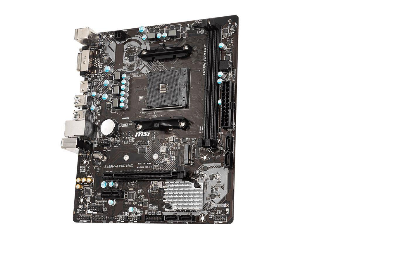 Placa Madre Msi B450m-A Pro Max Socket Am4-2
