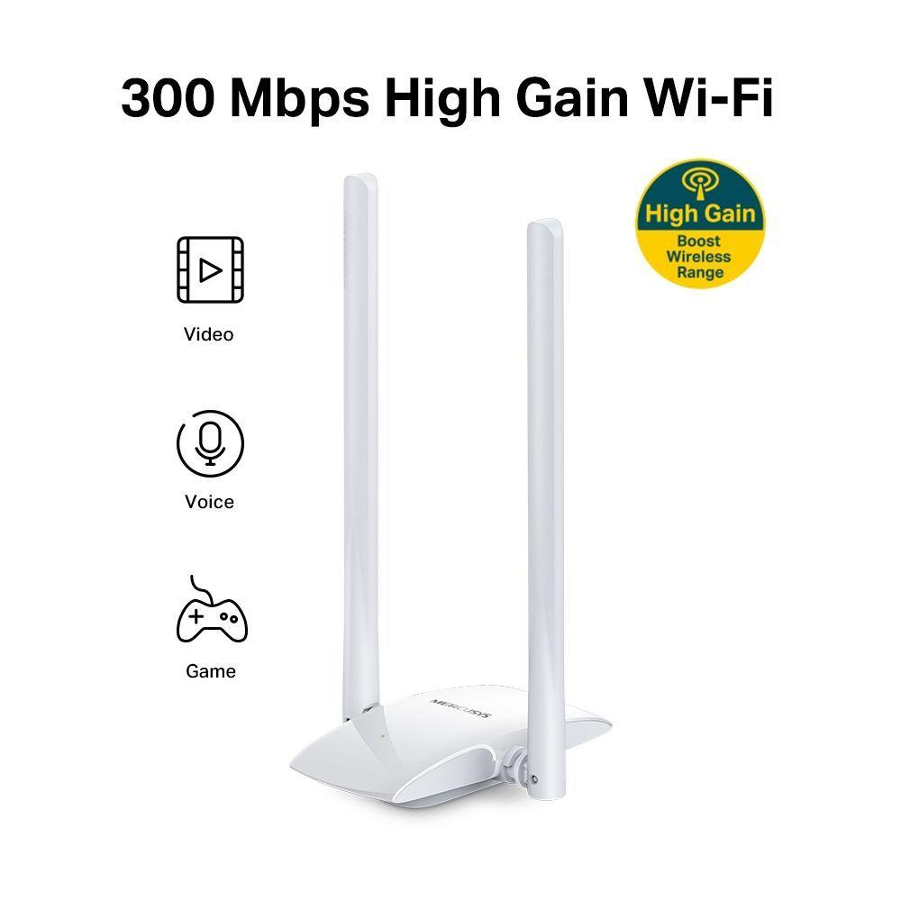 Antena Wifi Mercusys Usb 300 Mbps De Alta Ganancia-4