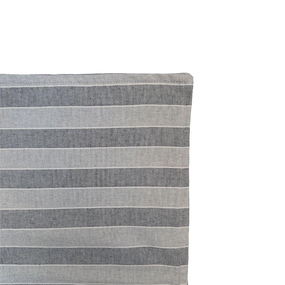 SANTORINI Funda de Cojín 50x50 Lino - Rayas Gris y Azul- Acron Studio-3