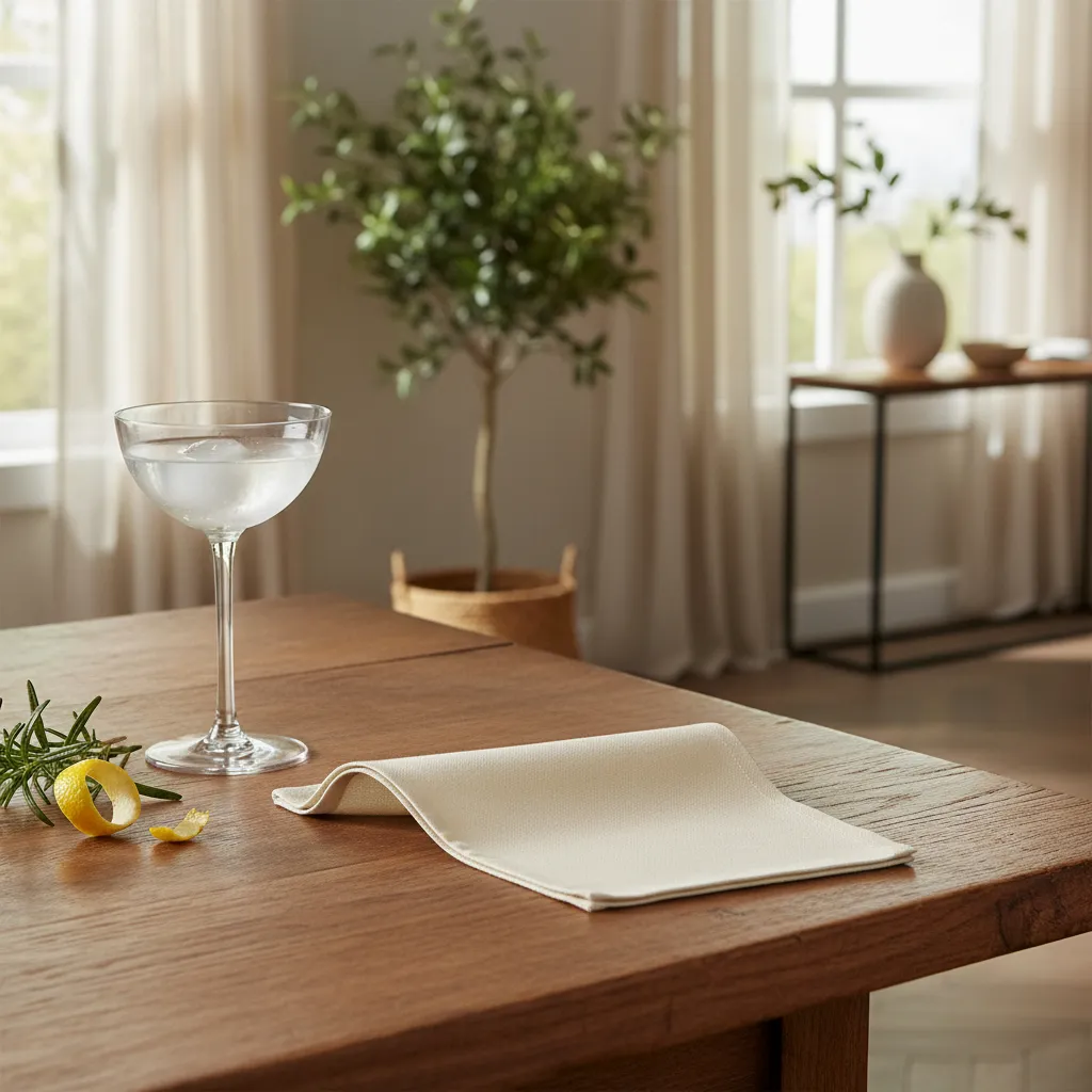 Pack X 20 Servilletas Coctel De Tela 20x20 Cm Algodón-3