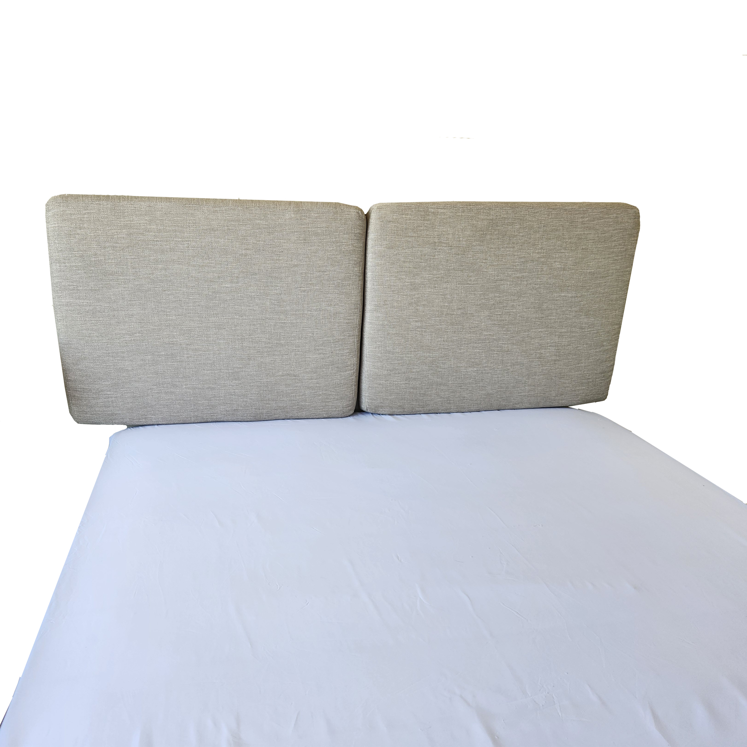 Respaldo de Cama Minimalista 2 Plazas - Lino Beige - 160x60 cm - Acron Studio-3