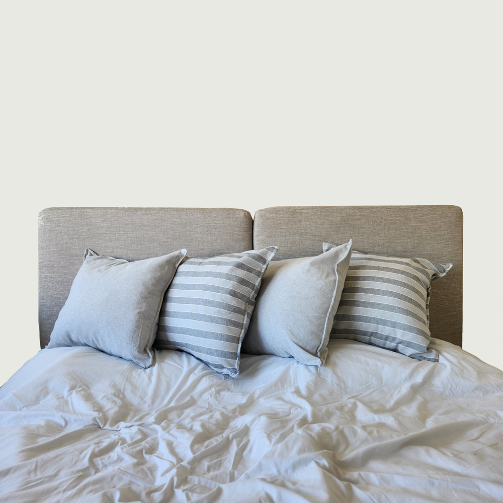 Respaldo de Cama Minimalista 2 Plazas - Lino Beige - 160x60 cm - Acron Studio-4