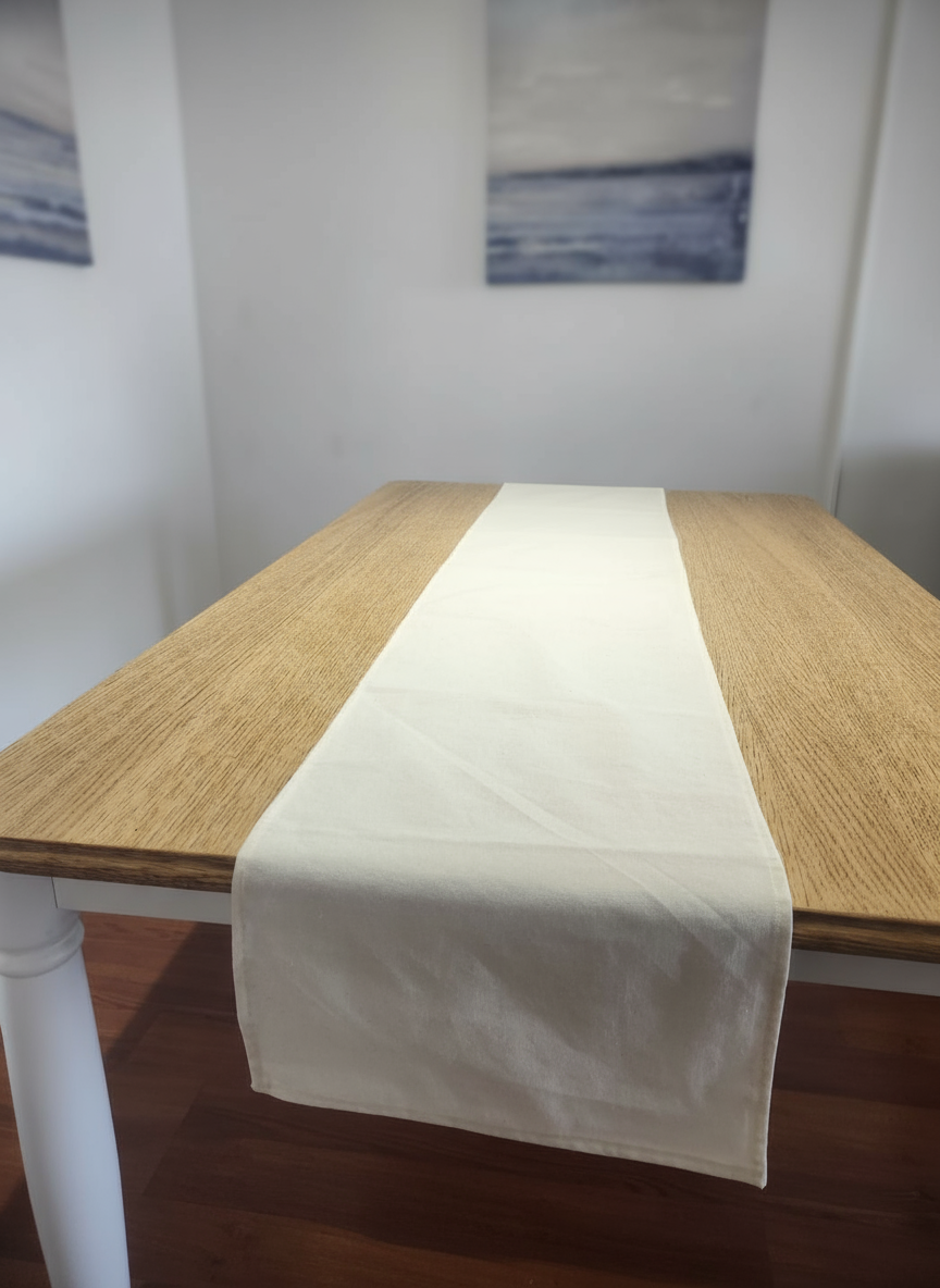 Pack de 10 Caminos de mesa 30×160 cm Algodón crea crudo Acron Studio-2