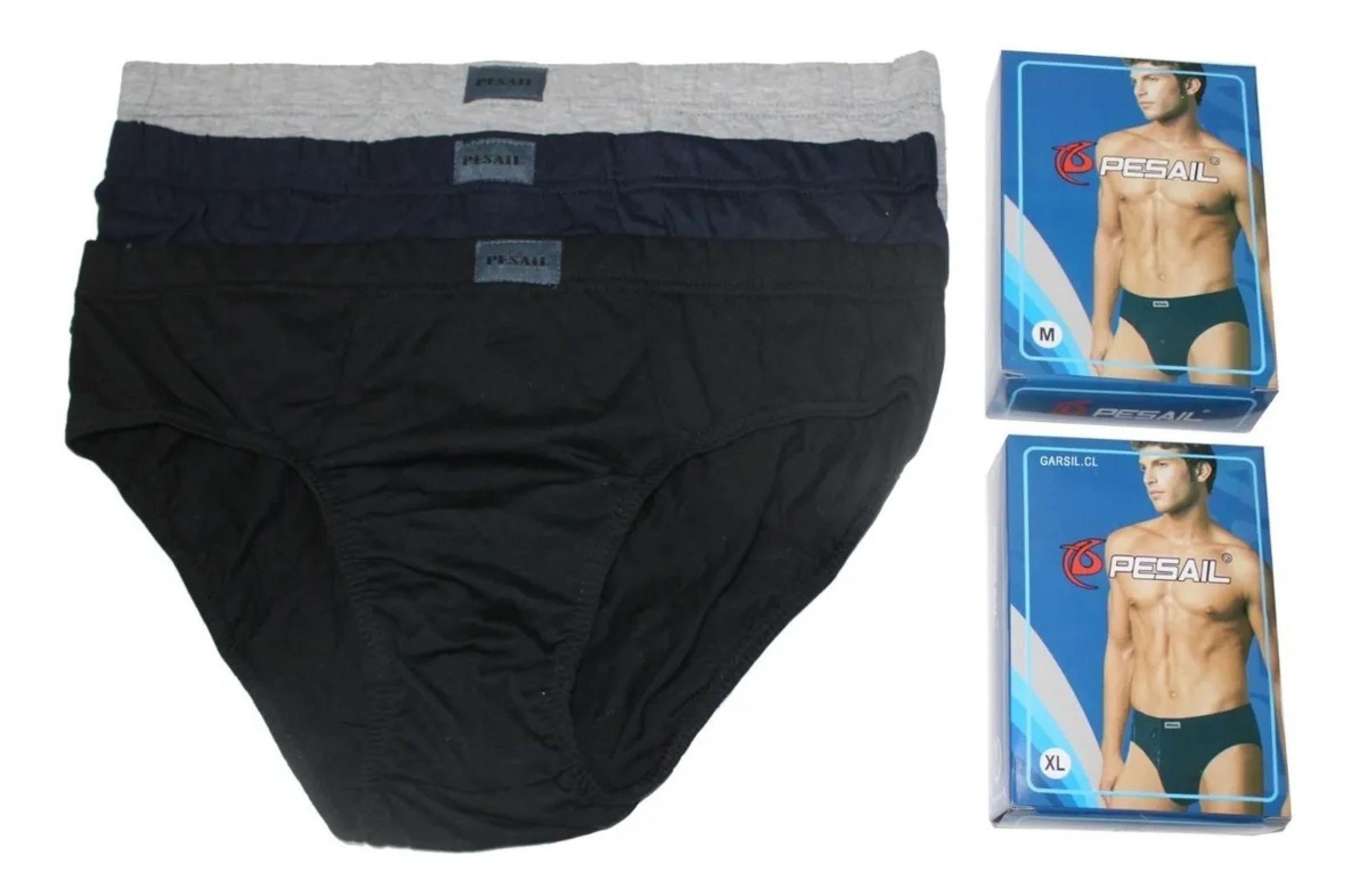x6 Slip Calzoncillo Hombre De Algodón Tradicional-2