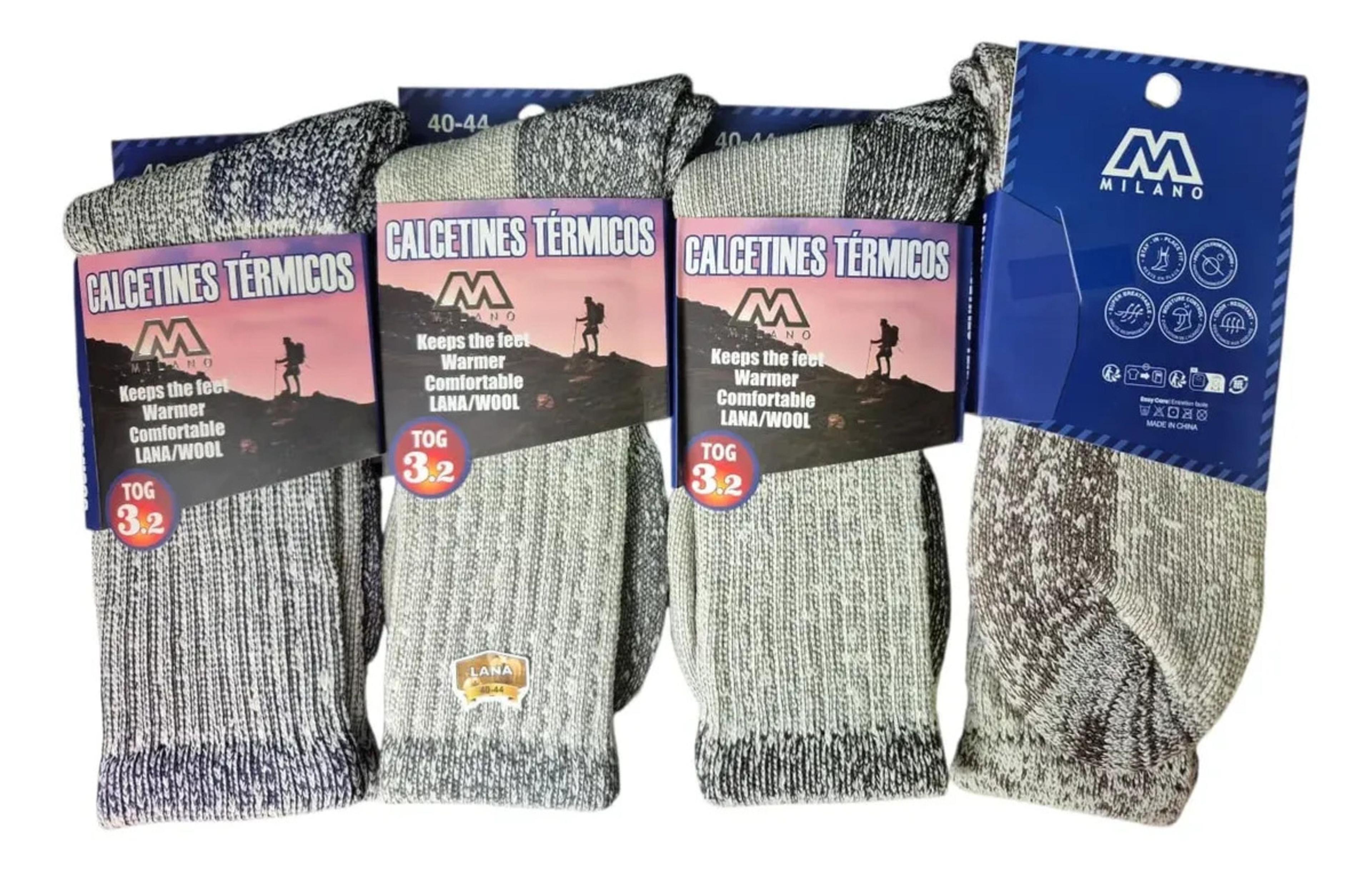 Calcetines De Lana Termicas Outdoor Hombre - Docena-3
