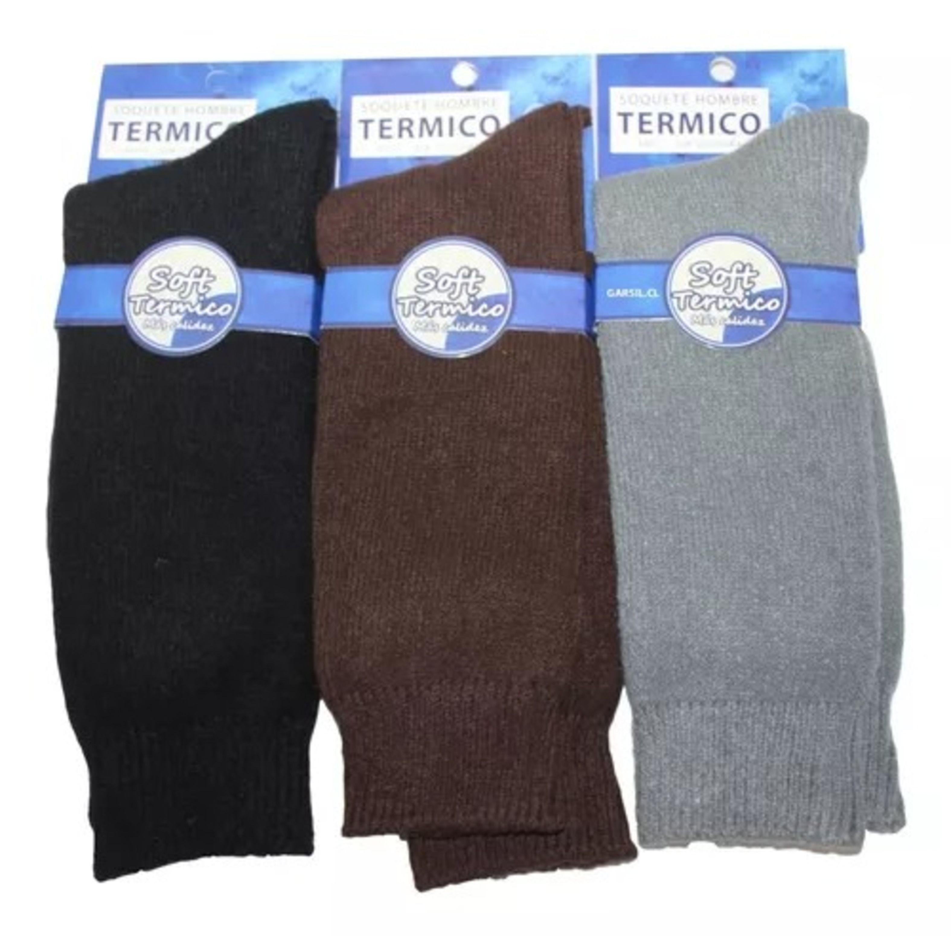 Calcetines Soft Térmicos De Hombres - Sin Costura - Docena -0