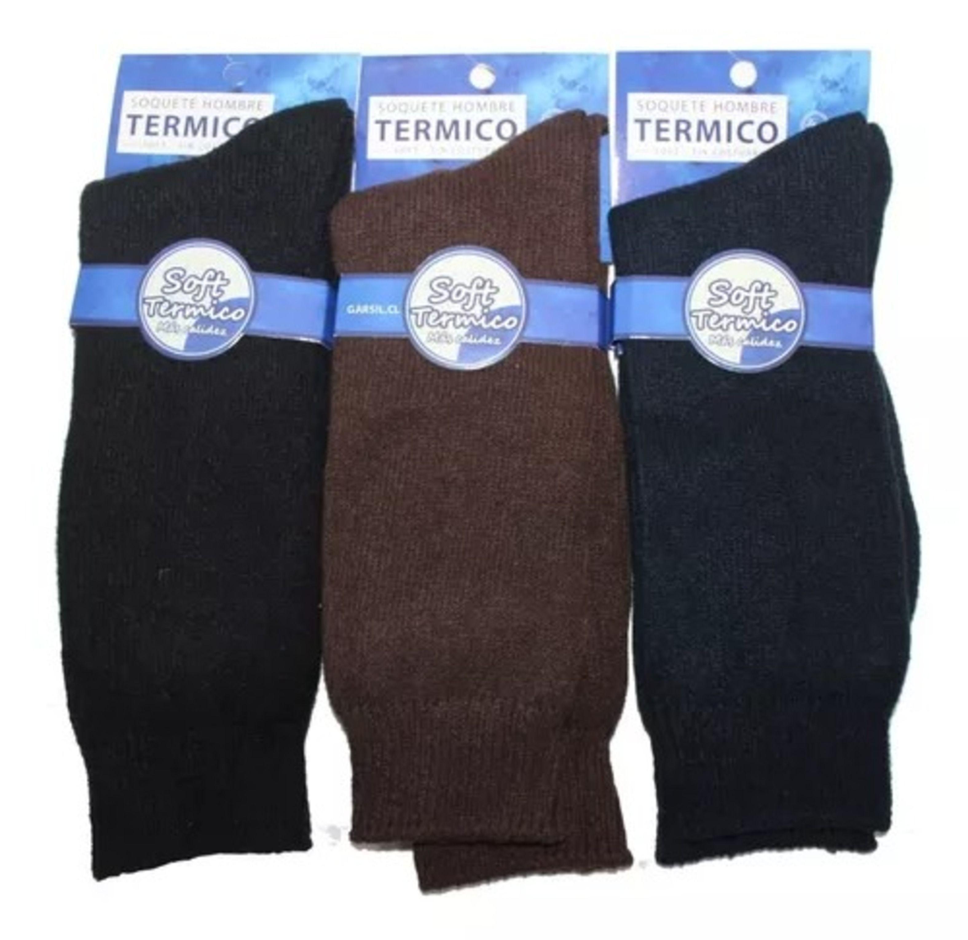 Calcetines Soft Térmicos De Hombres - Sin Costura - Docena -1