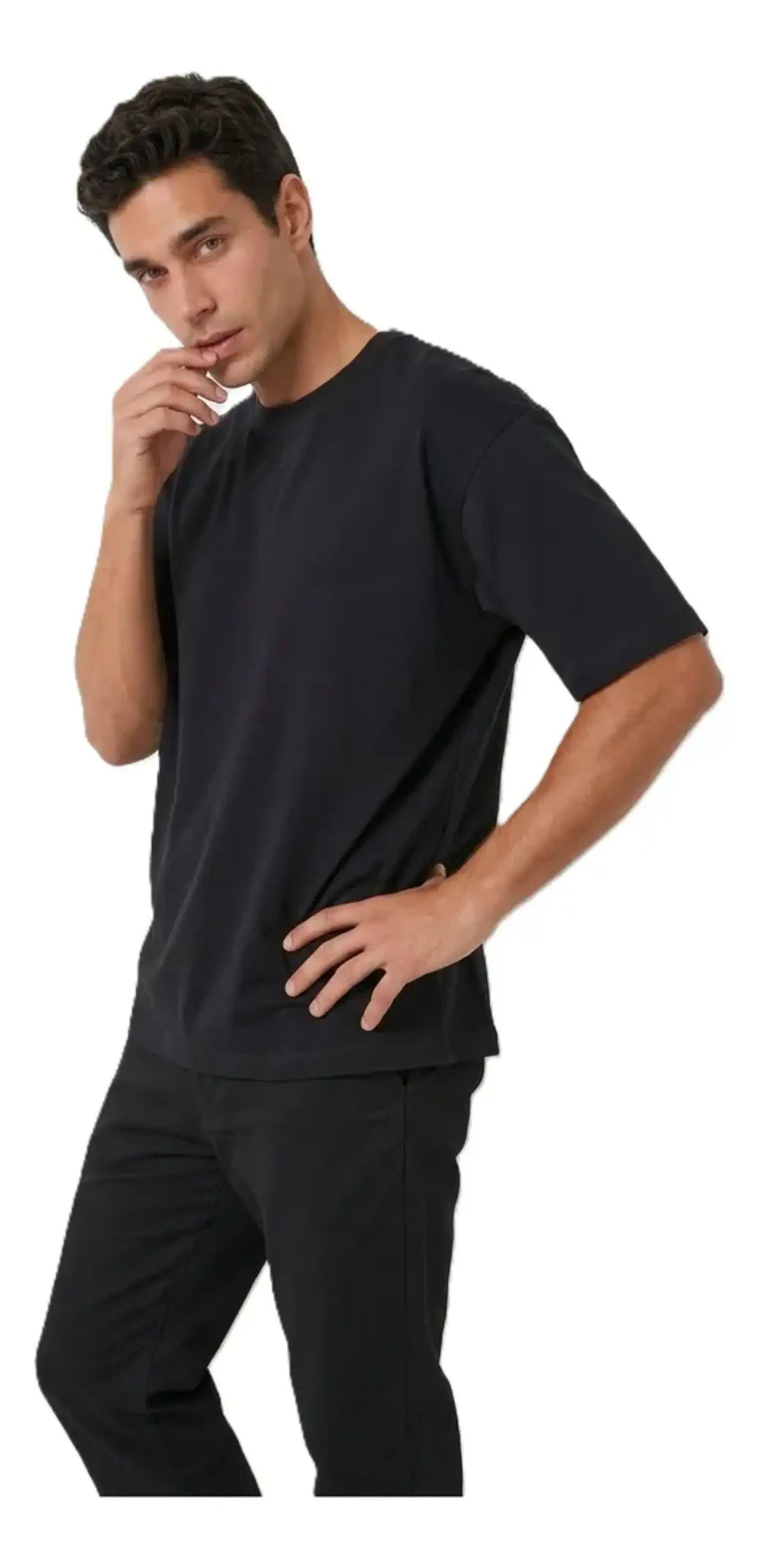 Polera Manga Corta Algodón Cuello Redondo - 180 Grs Hombre-3