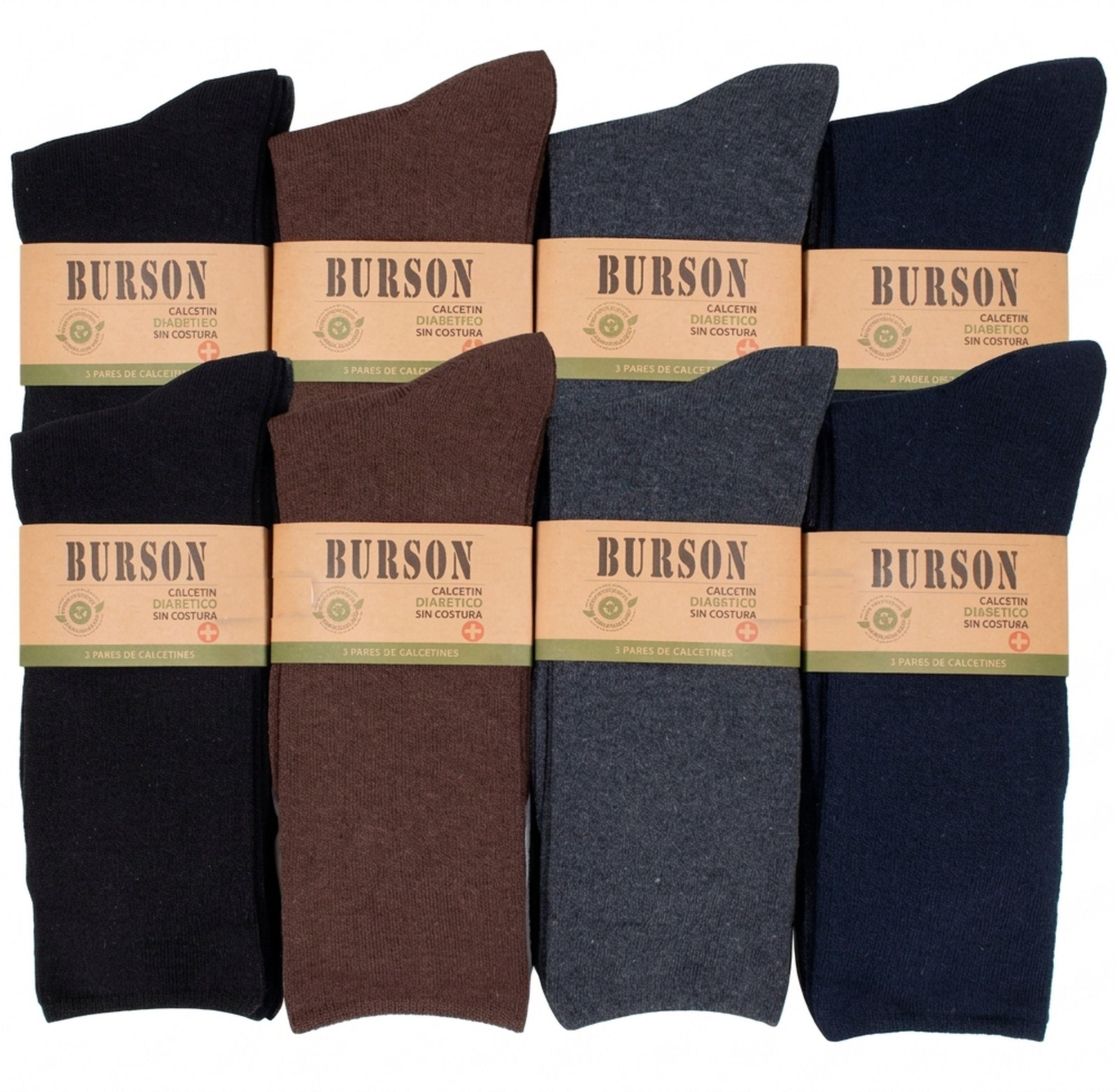 Calcetines De Algodón Sin Costura - Pie Diabético Hombre - Sixpack-1