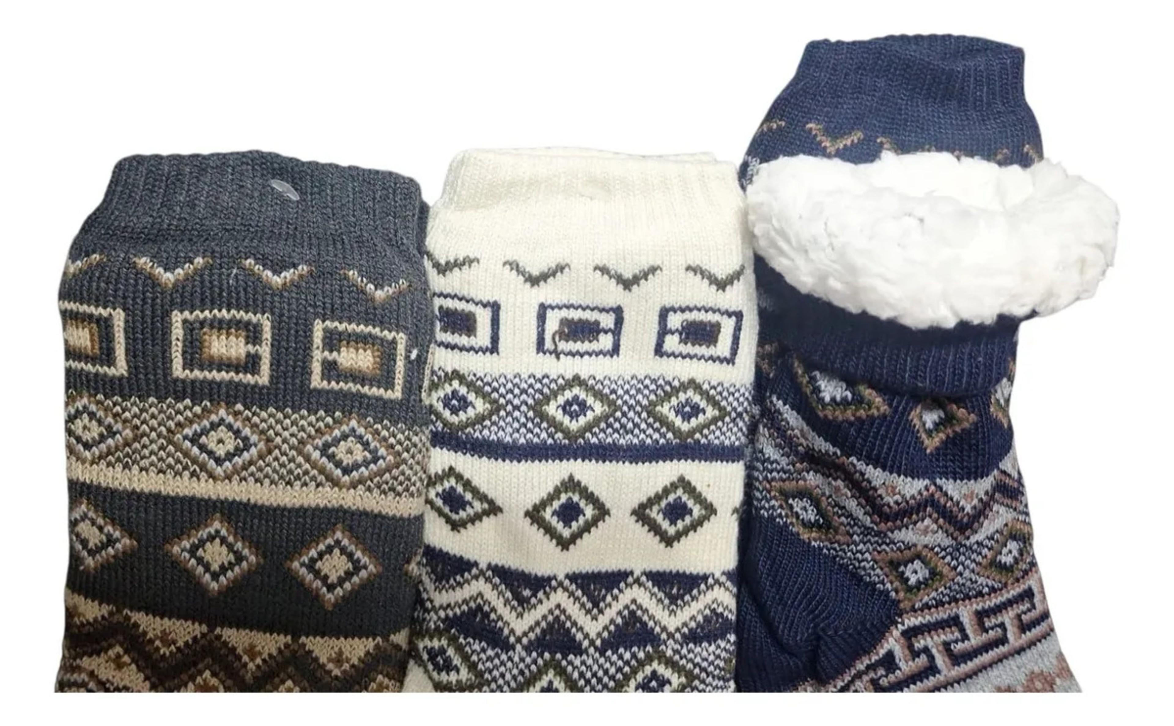 Calcetín De Chiporro Para Hombre - Pantuflas Antideslizante - Docena-2