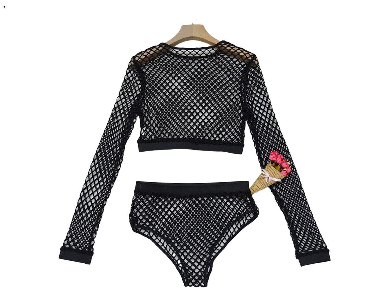 Conjunto Sensual Para Mujer Tipo Malla - Peto + Calzon-0
