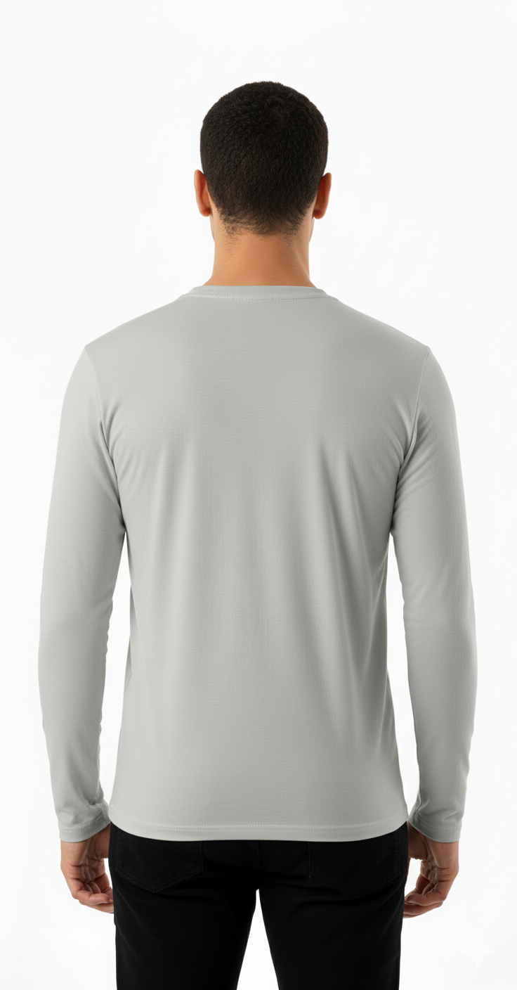 4 Poleras Cuello Redondo - Primera Capa Hombre - Fibra Bambú-2