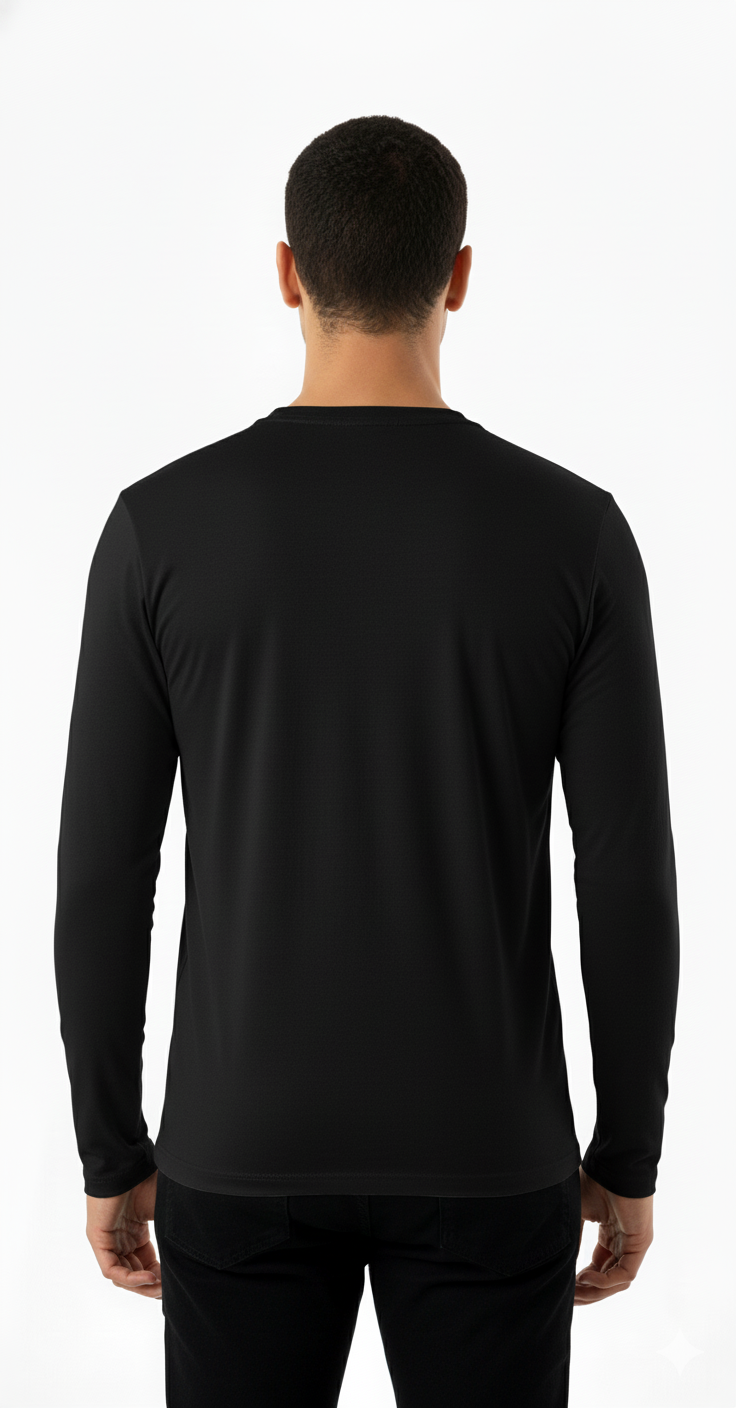 4 Poleras Cuello Redondo - Primera Capa Hombre - Fibra Bambú-4