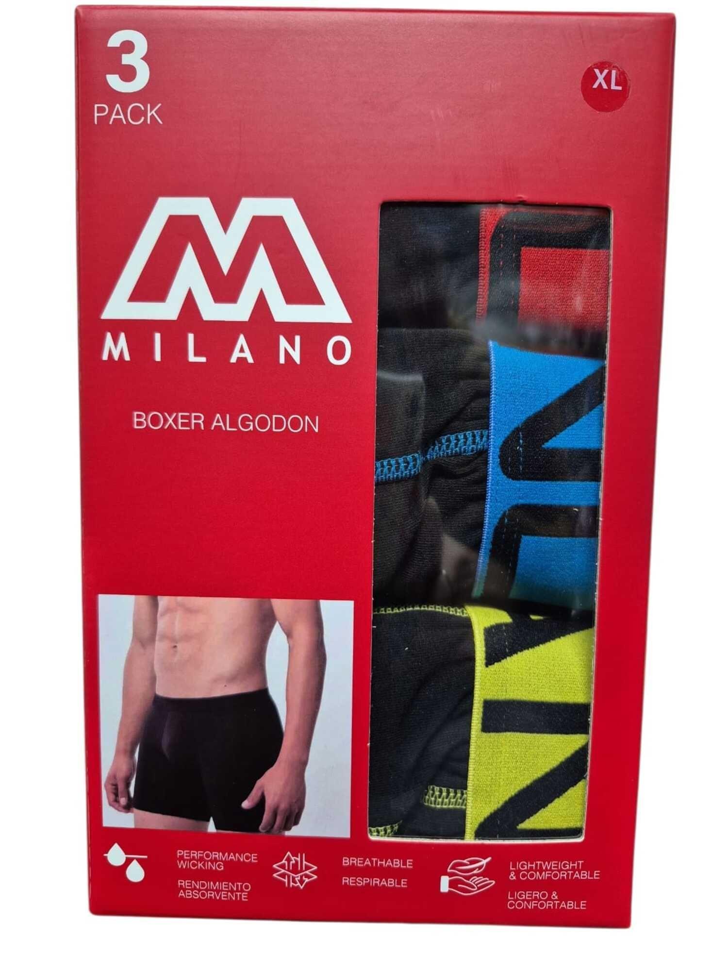 Boxer Para Hombre De Algodon - Pretina De Colores - Docena-0