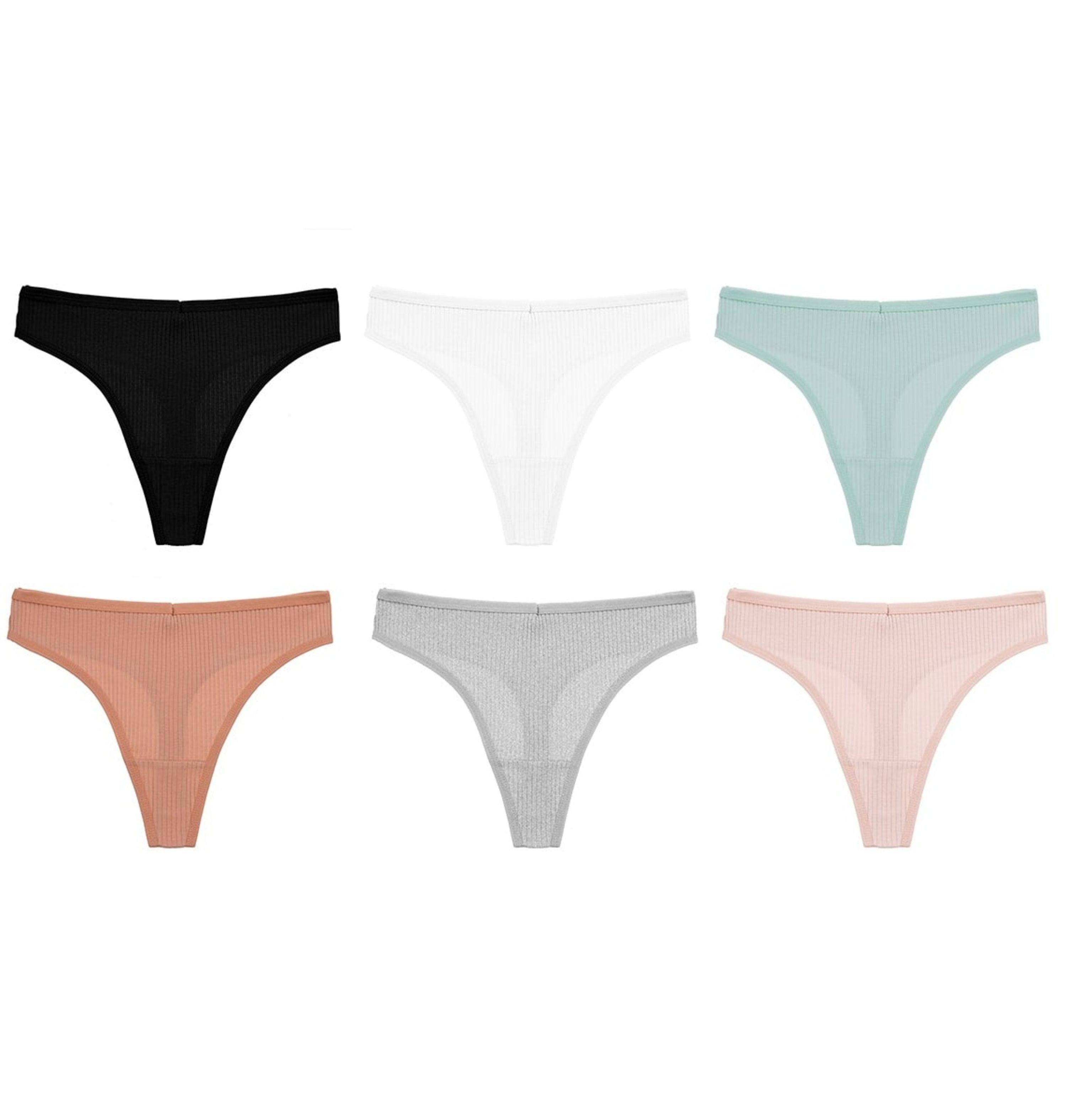 Pack De 4 Calzones Colaless Tangas De Algodón Para Mujer -4