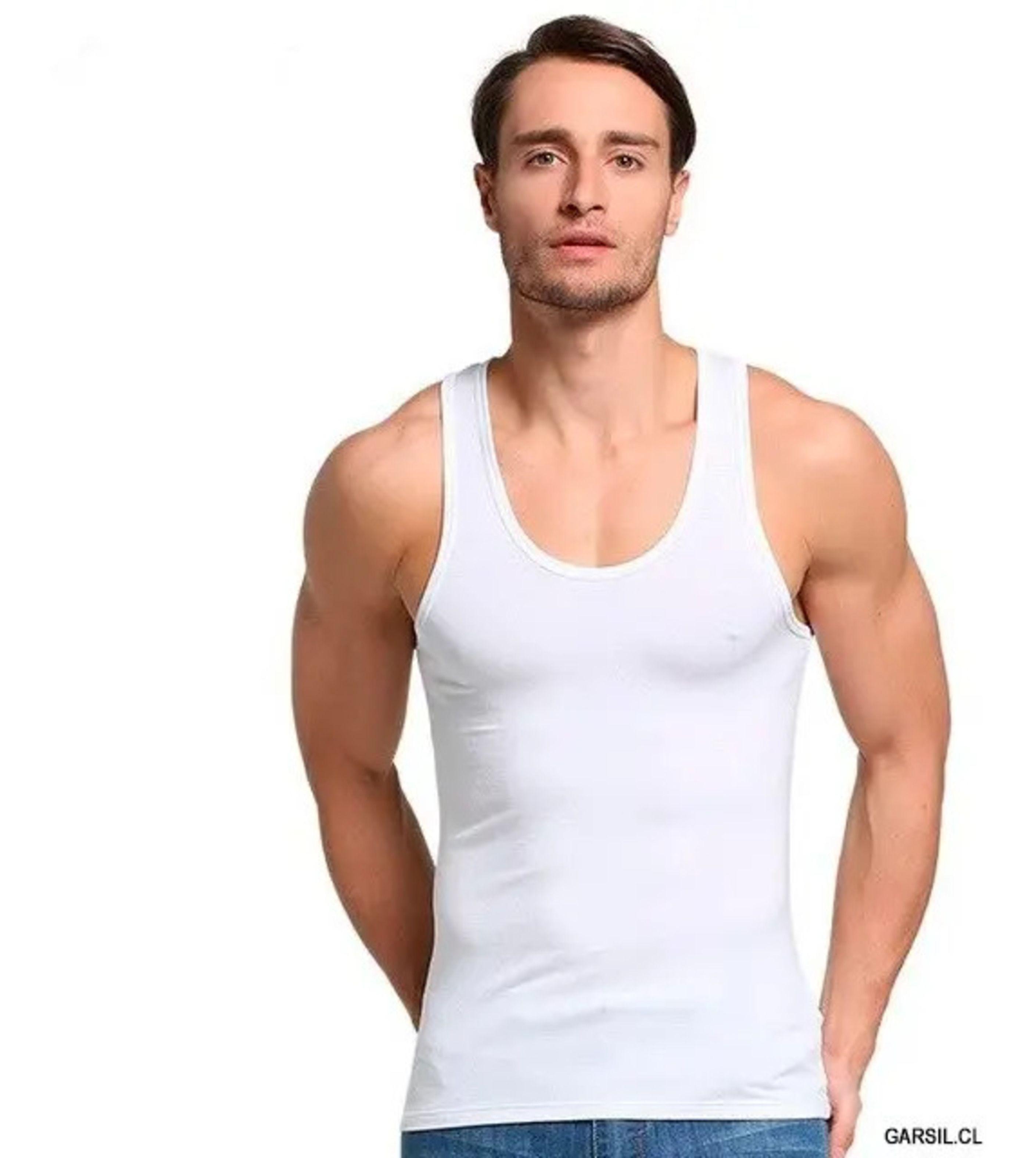Camiseta Musculosa Sin Mangas De Algodón Para Hombres-0
